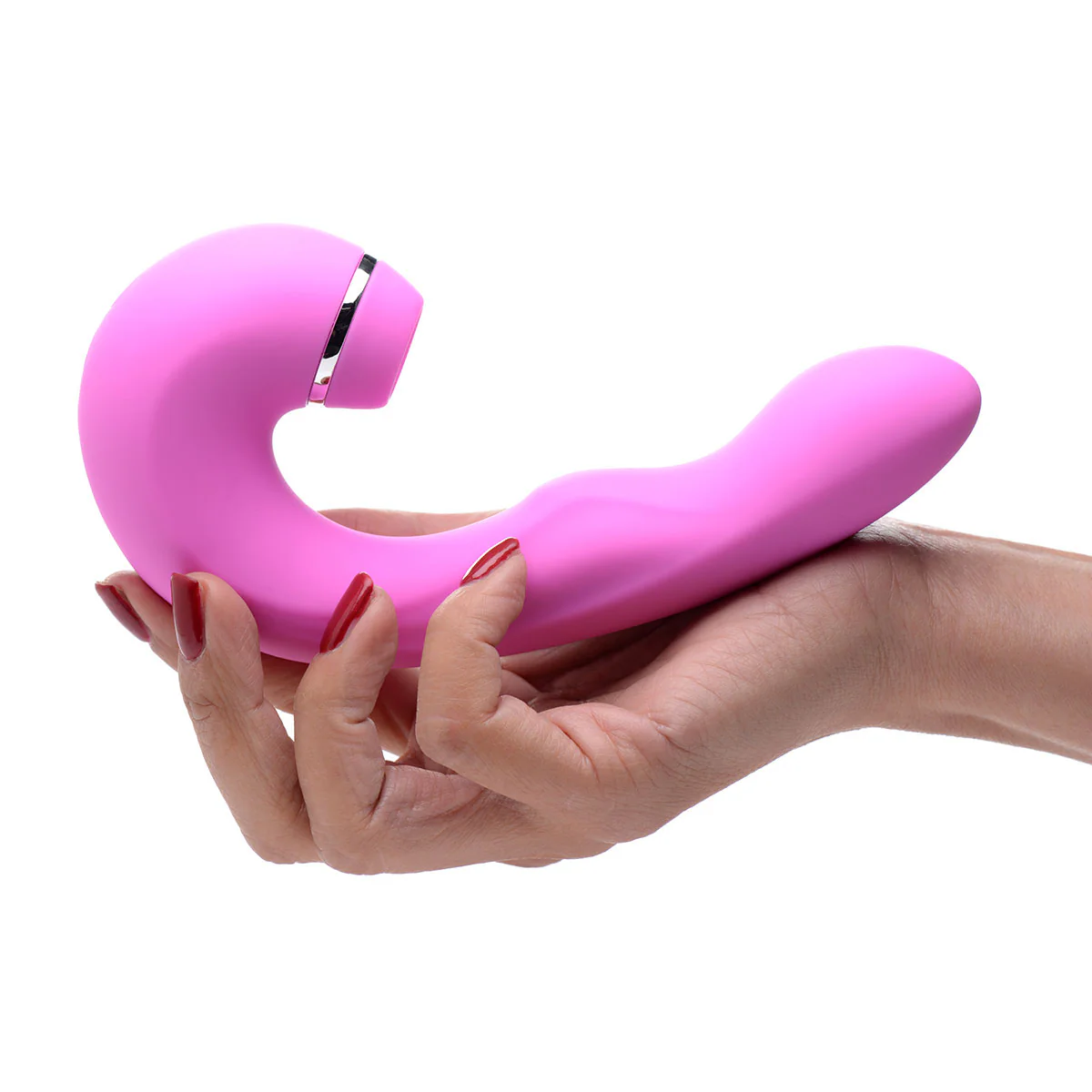 Shegasm 5 Star 10X Tapping G-Spot Silicone Vibrator with Suction - Image 2