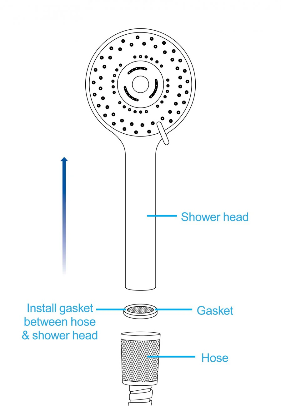 Shower Head with Silicone Nozzle - Image 4