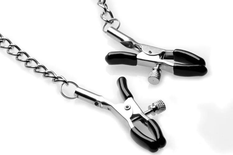 Silicone Ball Gag with Nipple Clamps - Image 3