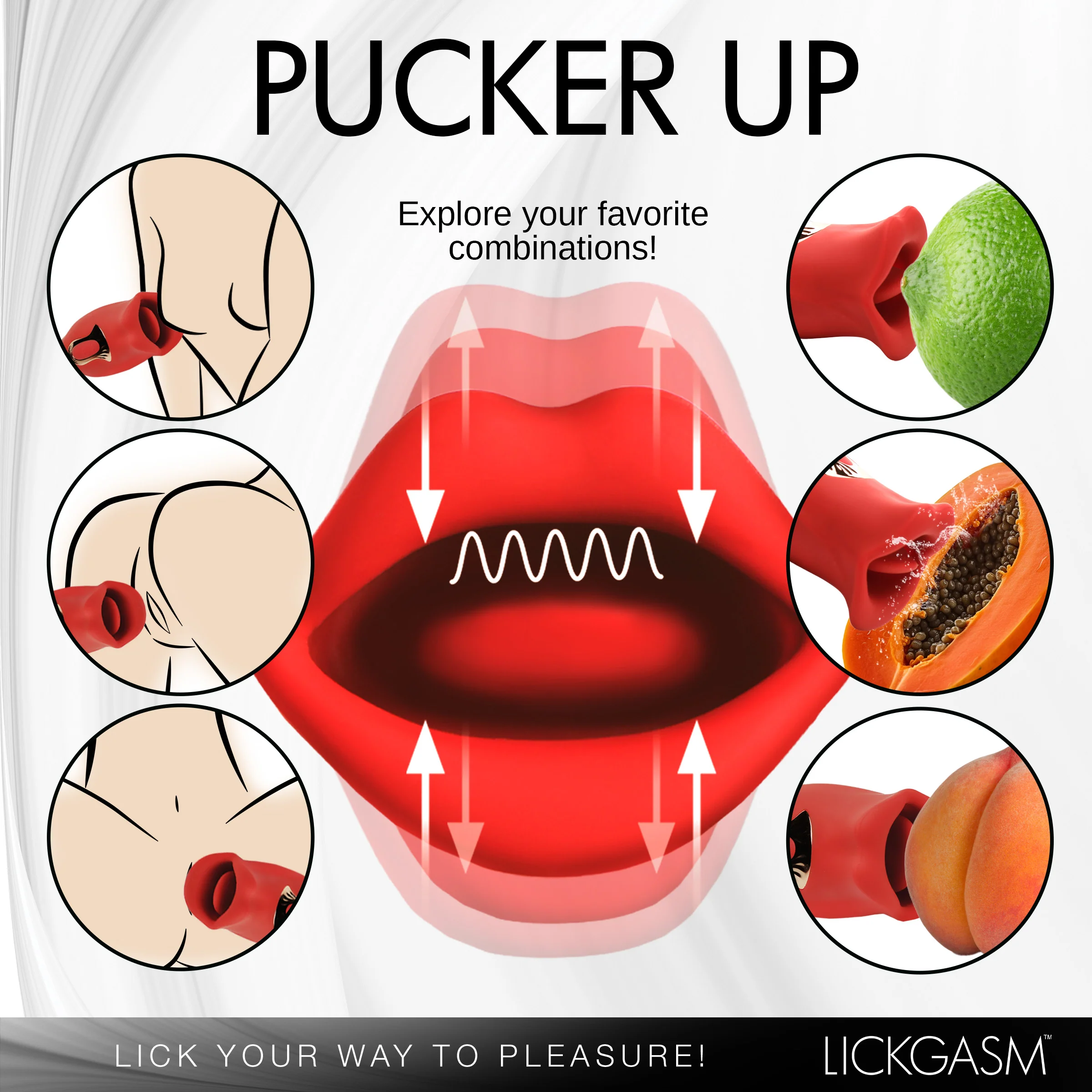 Silicone Mini Kissing & Vibrating Clitoral Stimulator - Image 6