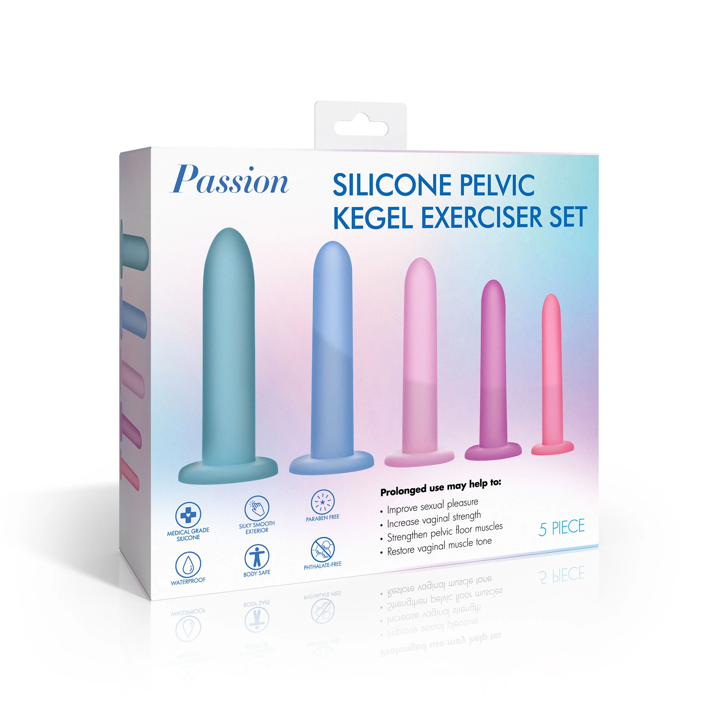 Silicone Pelvic Kegel Exerciser Set - Image 6