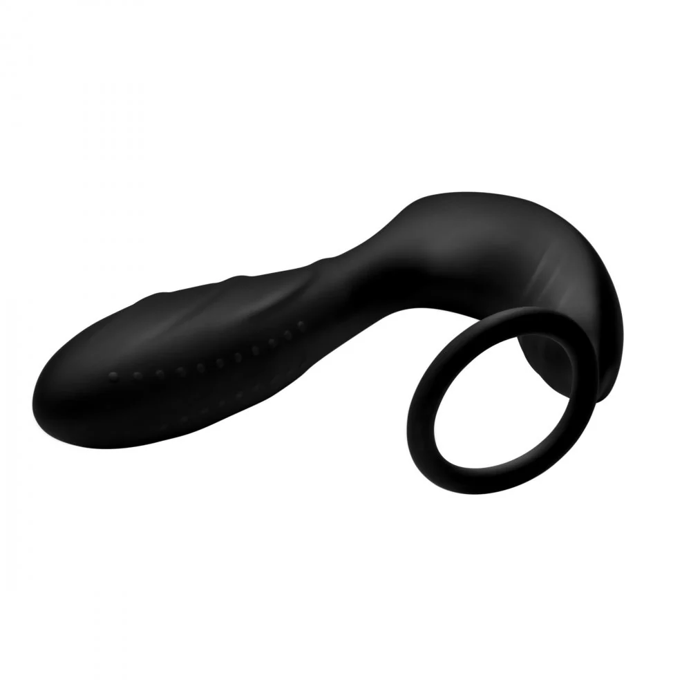 Silicone Prostate Vibrator and Cock Ring w/Remote Control - Image 6