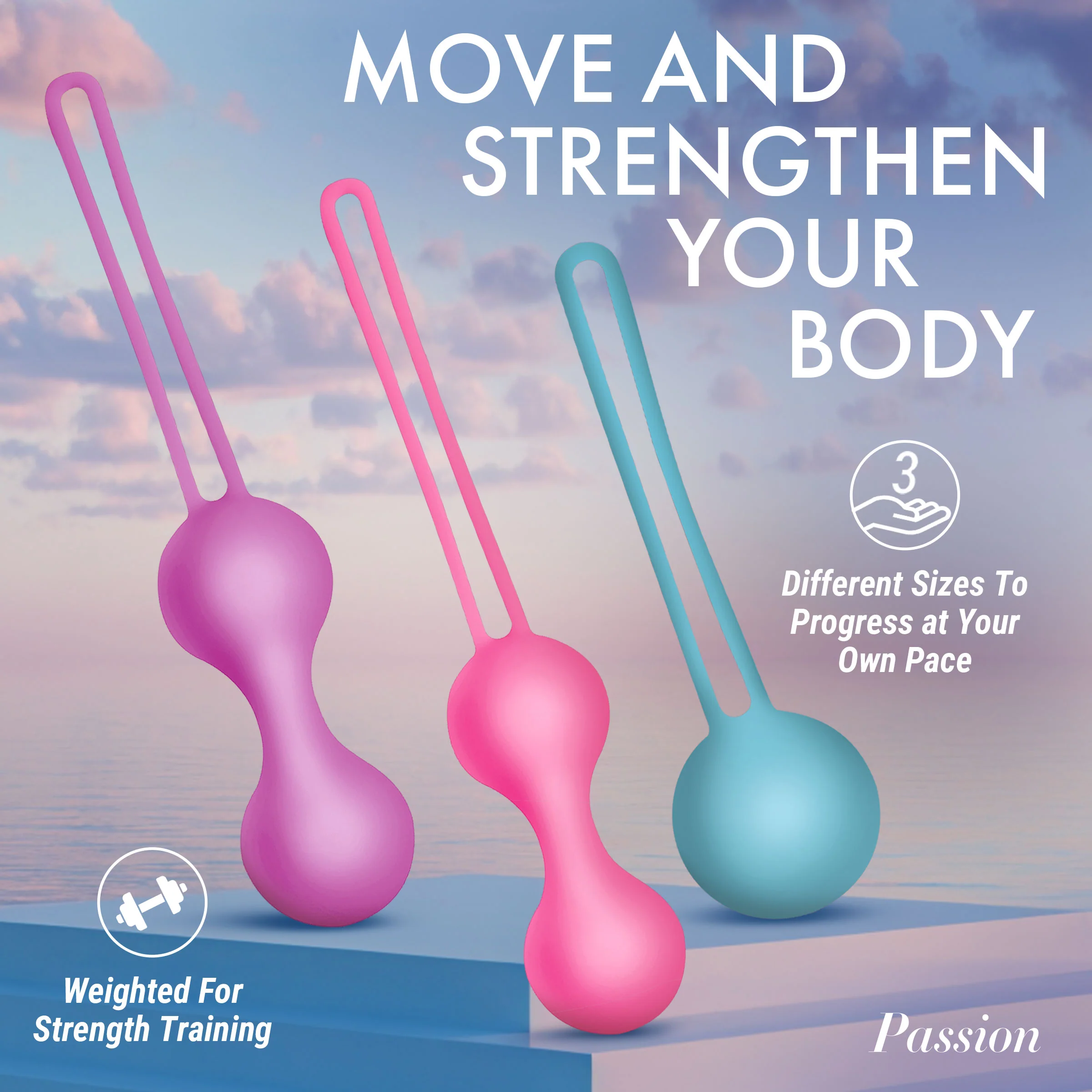 Silicone Weighted Kegel Ball Set - Image 2