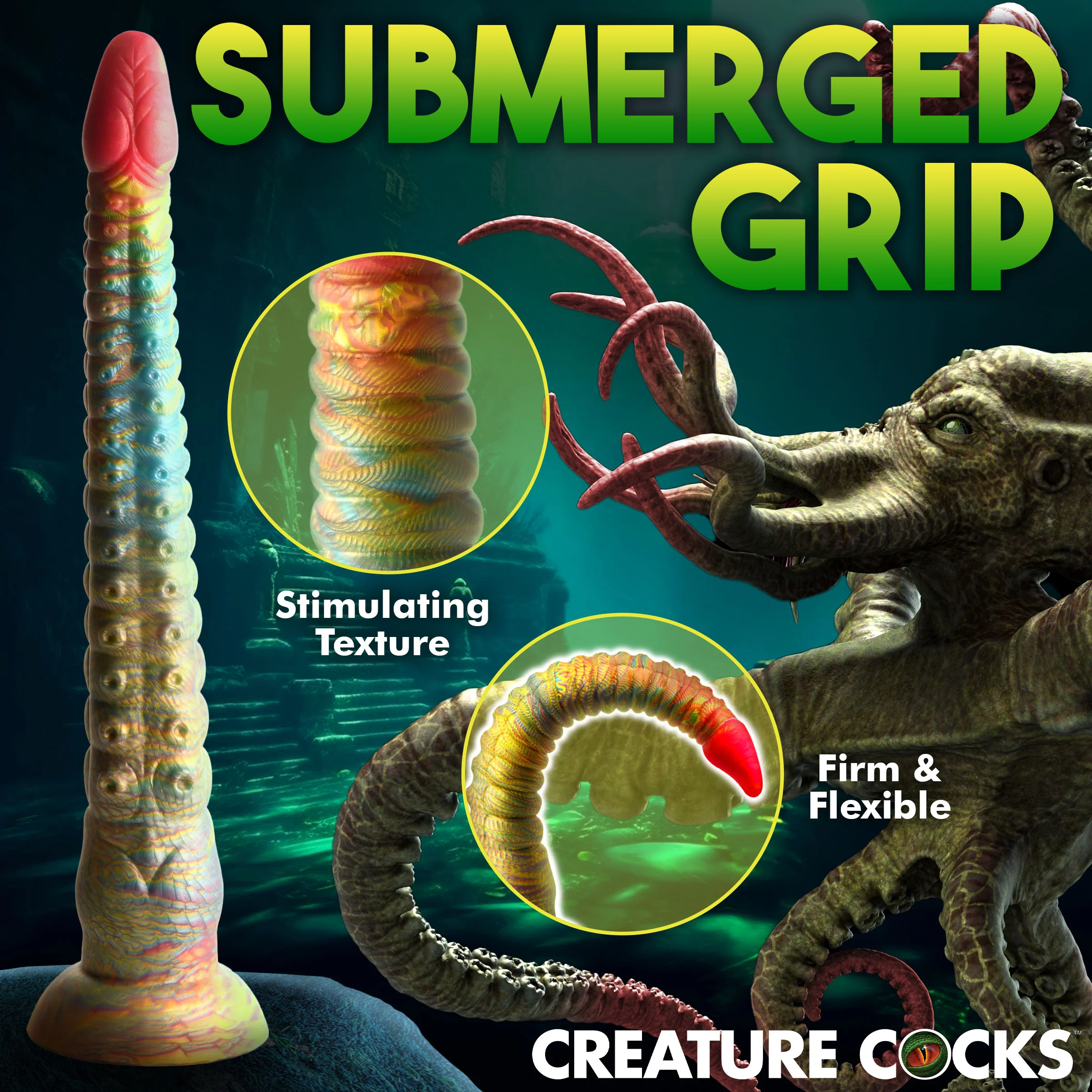 Slim Tentacle Silicone Dildo - Image 6