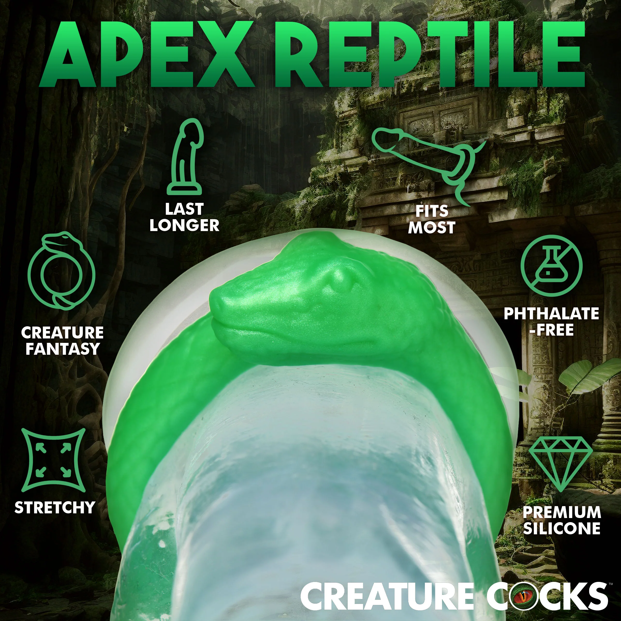 Snake Silicone Cock Ring - Image 5