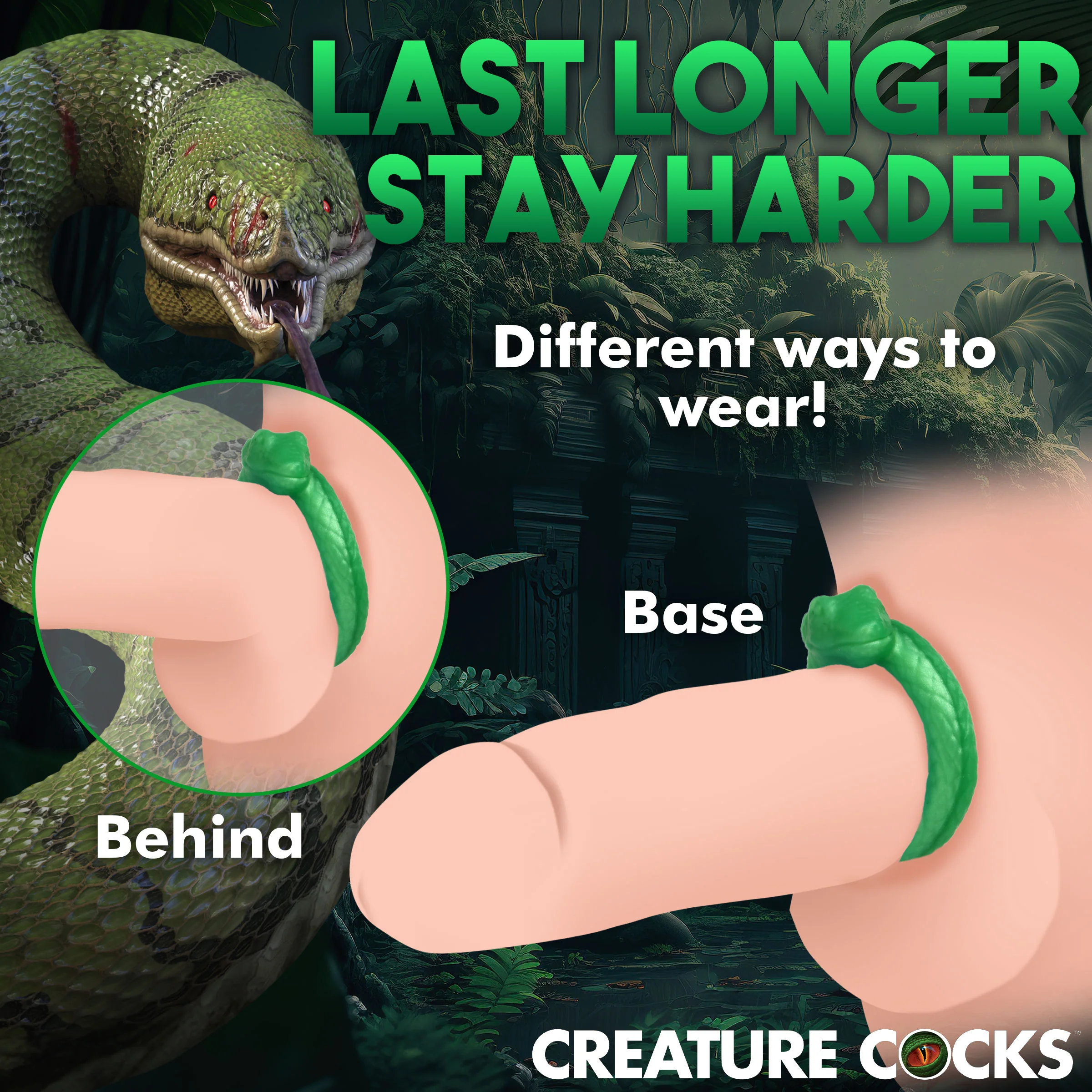 Snake Silicone Cock Ring - Image 6