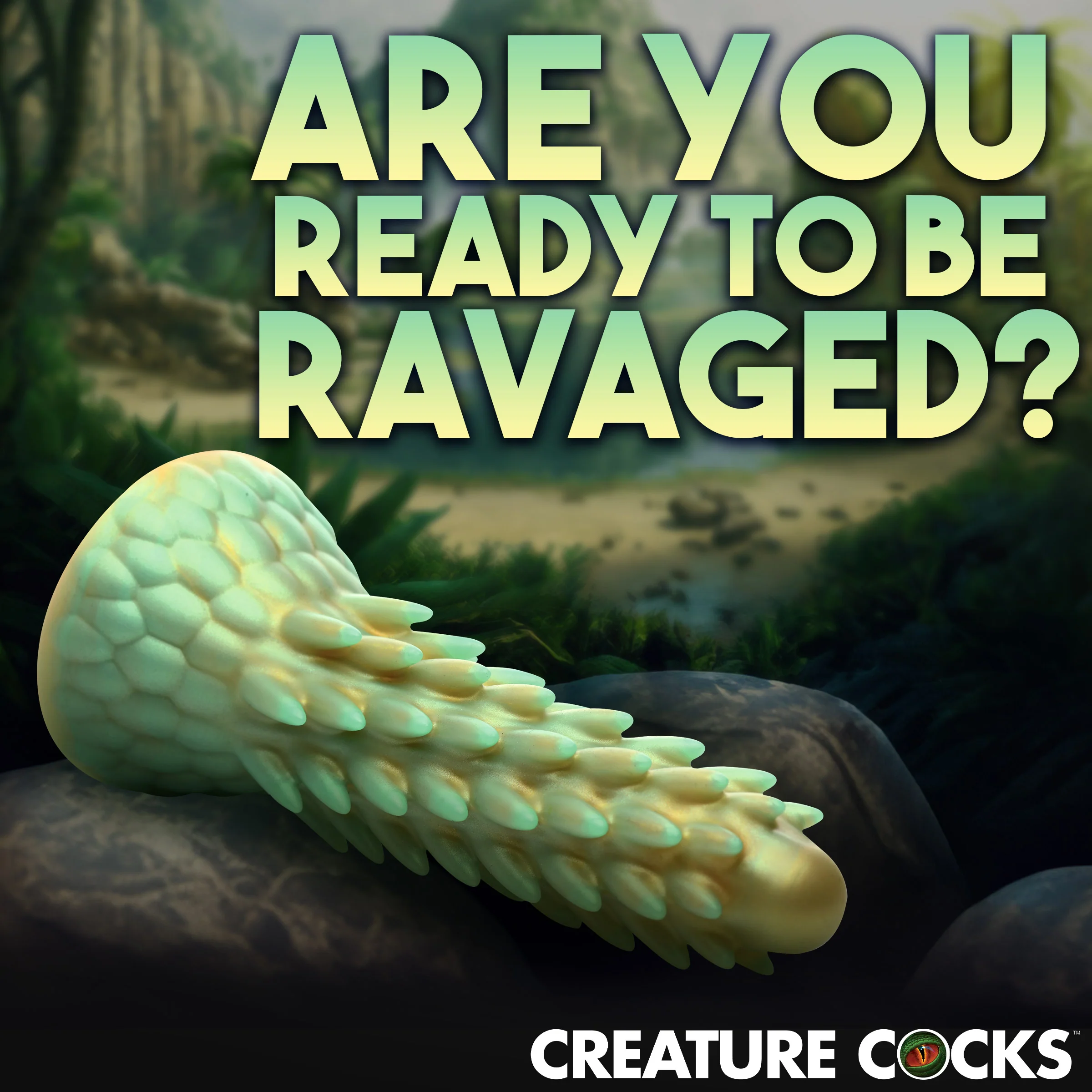Spiky Reptile Silicone Dildo - Image 3