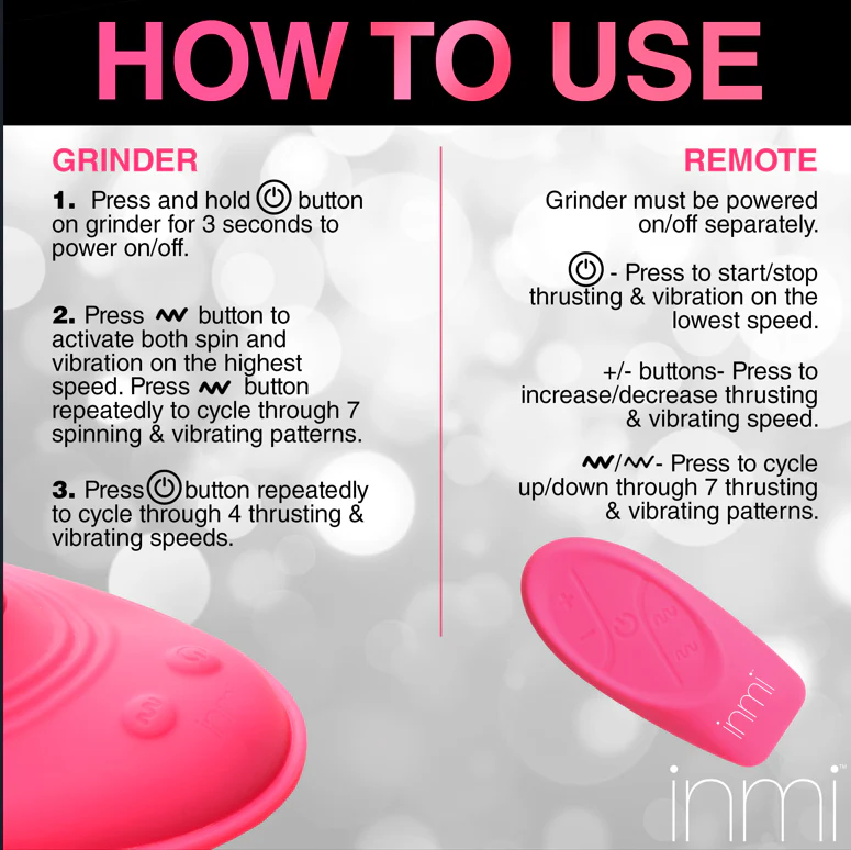 Spin n' Grind Rotating and Vibrating Silicone Sex Grinder - Image 10