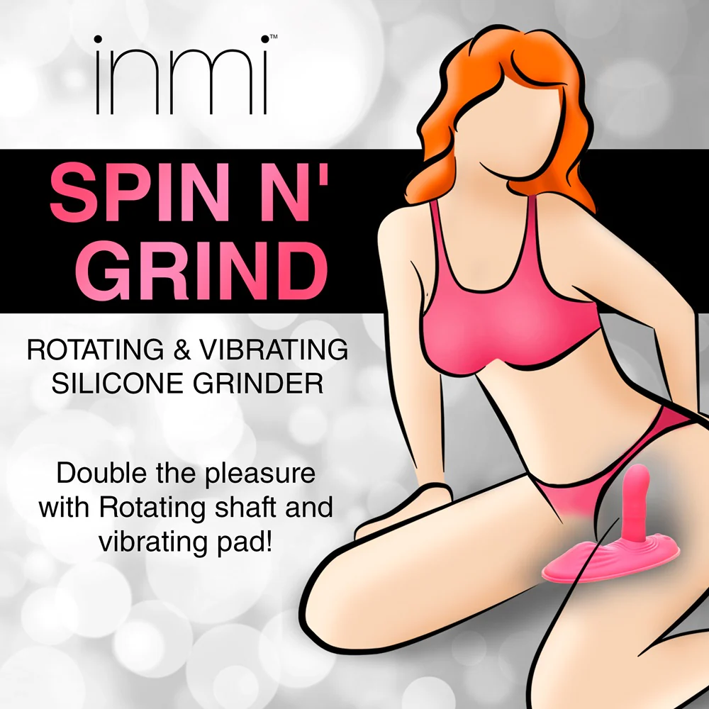 Spin n' Grind Rotating and Vibrating Silicone Sex Grinder - Image 3