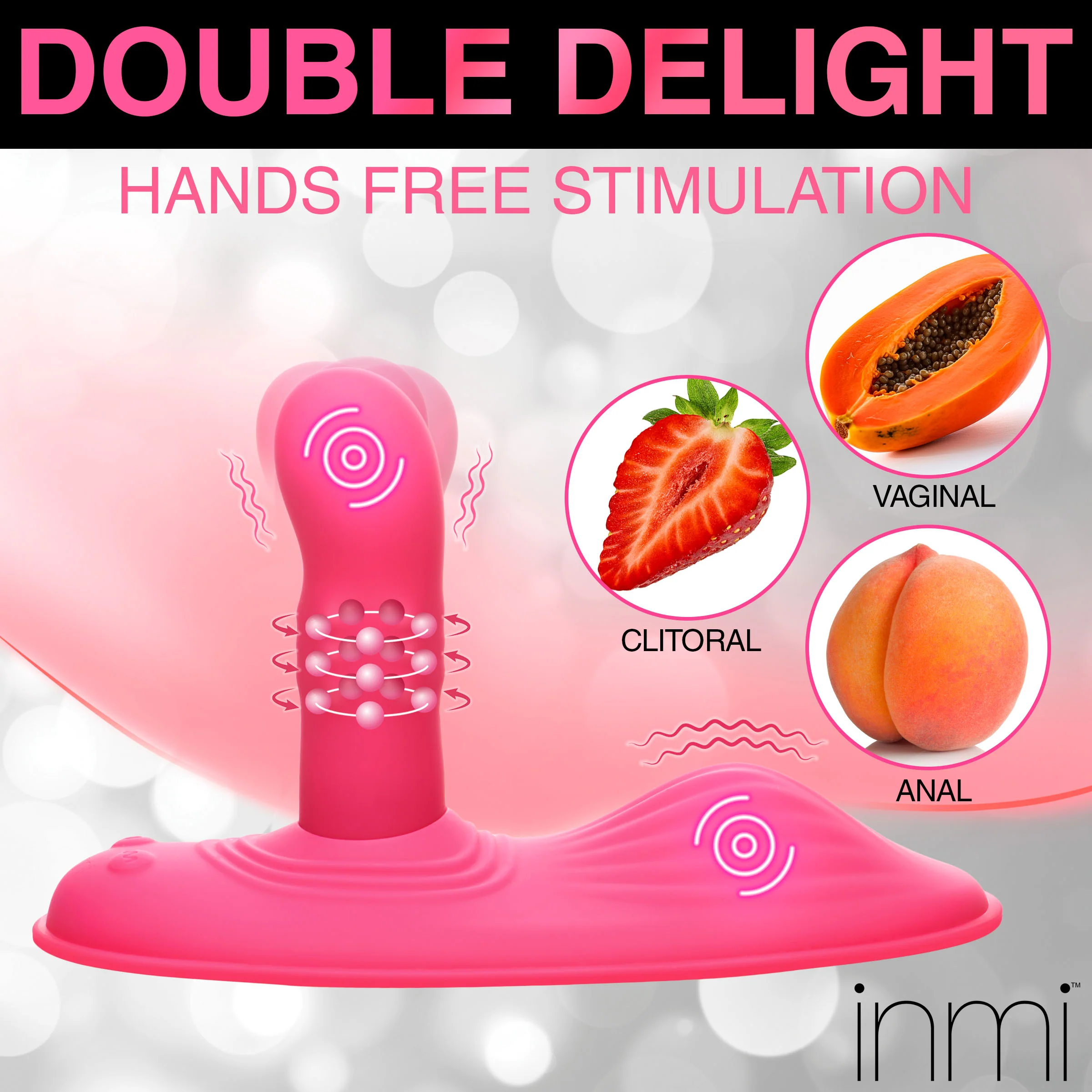 Spin n' Grind Rotating and Vibrating Silicone Sex Grinder - Image 4