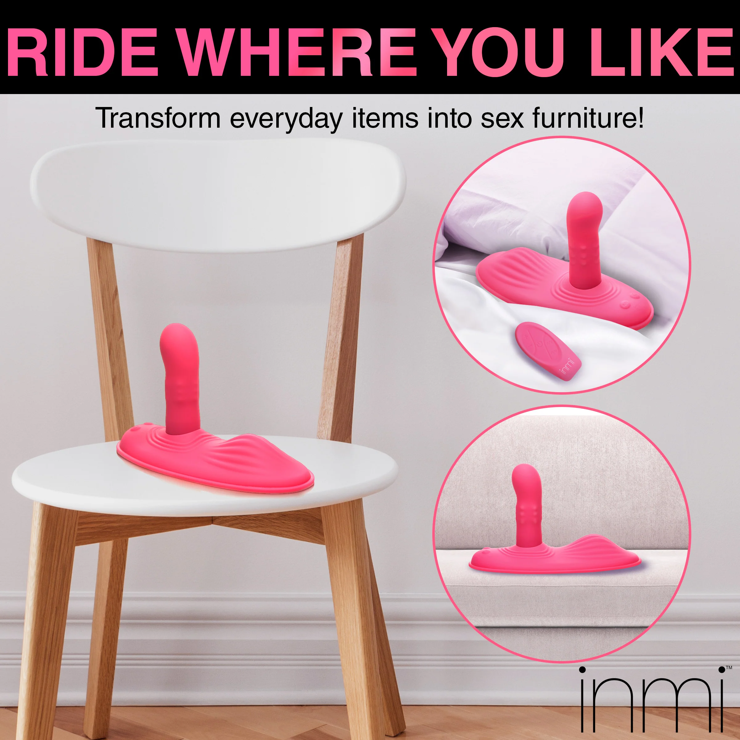 Spin n' Grind Rotating and Vibrating Silicone Sex Grinder - Image 5