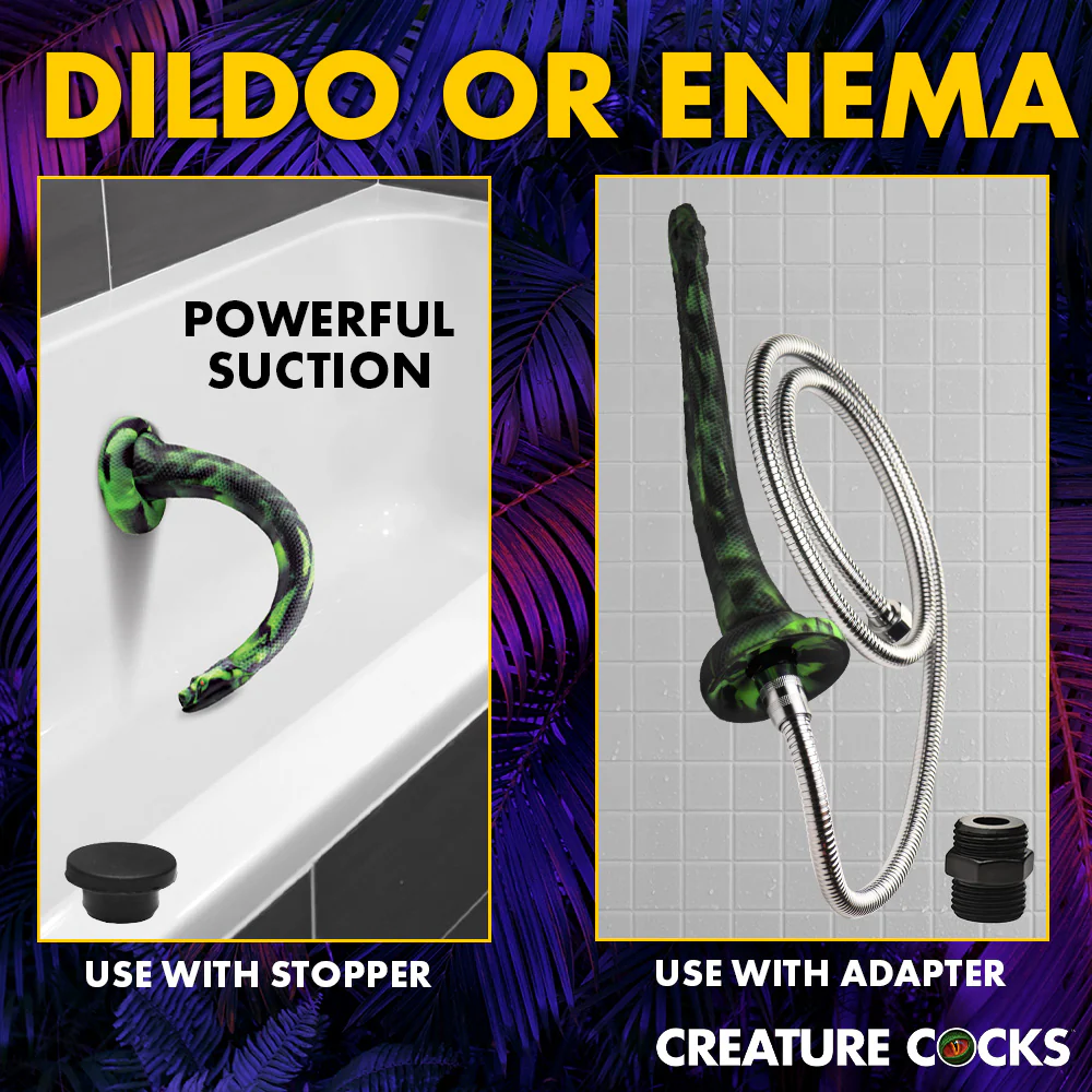 Spitting Serpent Silicone Enema Snake - Image 3