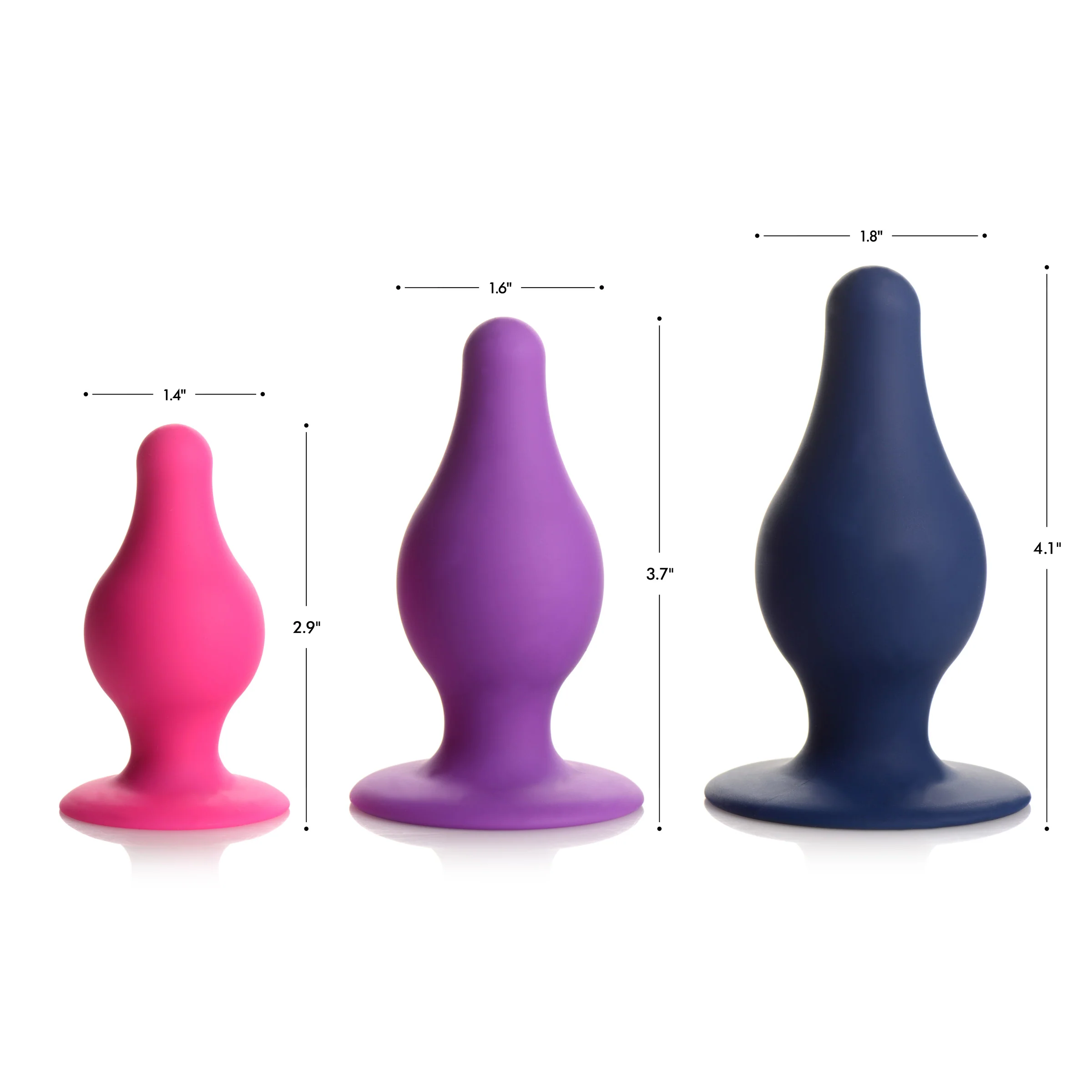 Squeezable Tapered Anal Plug - Image 3
