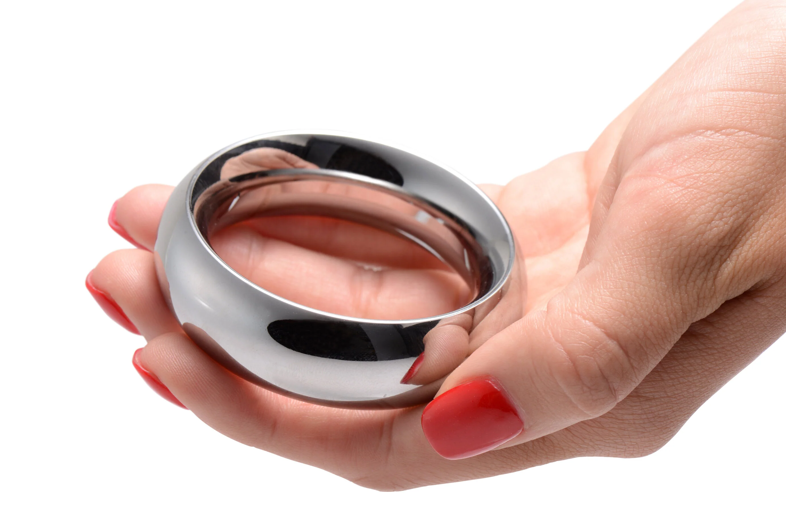 Stainless Steel Donut Cock and Ball Ring - Image 2