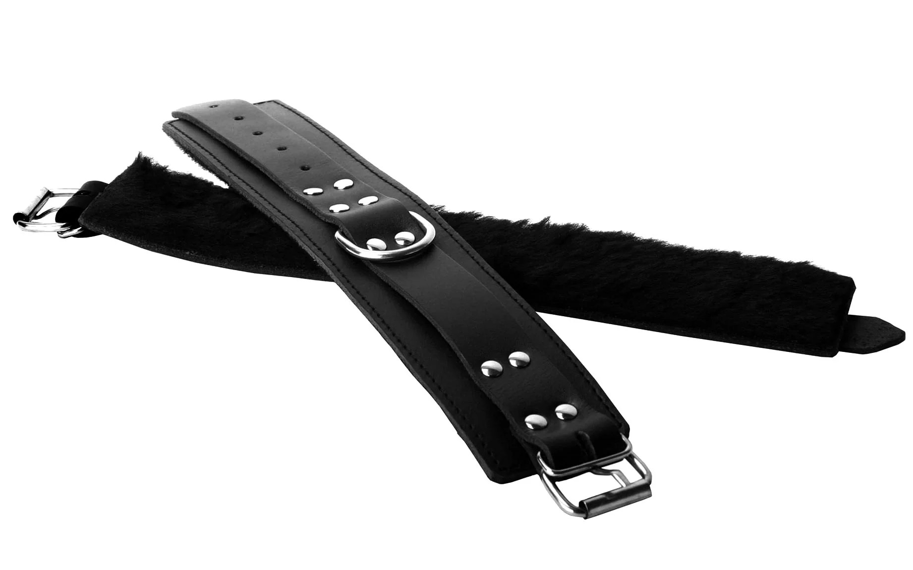 Strict Leather Fur Lined Cuffs - Image 2