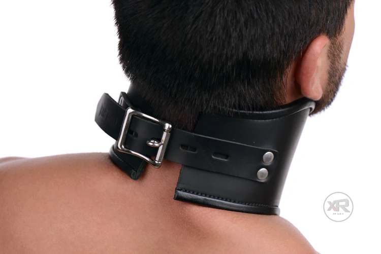 Strict Leather Locking Posture Collar - Image 3