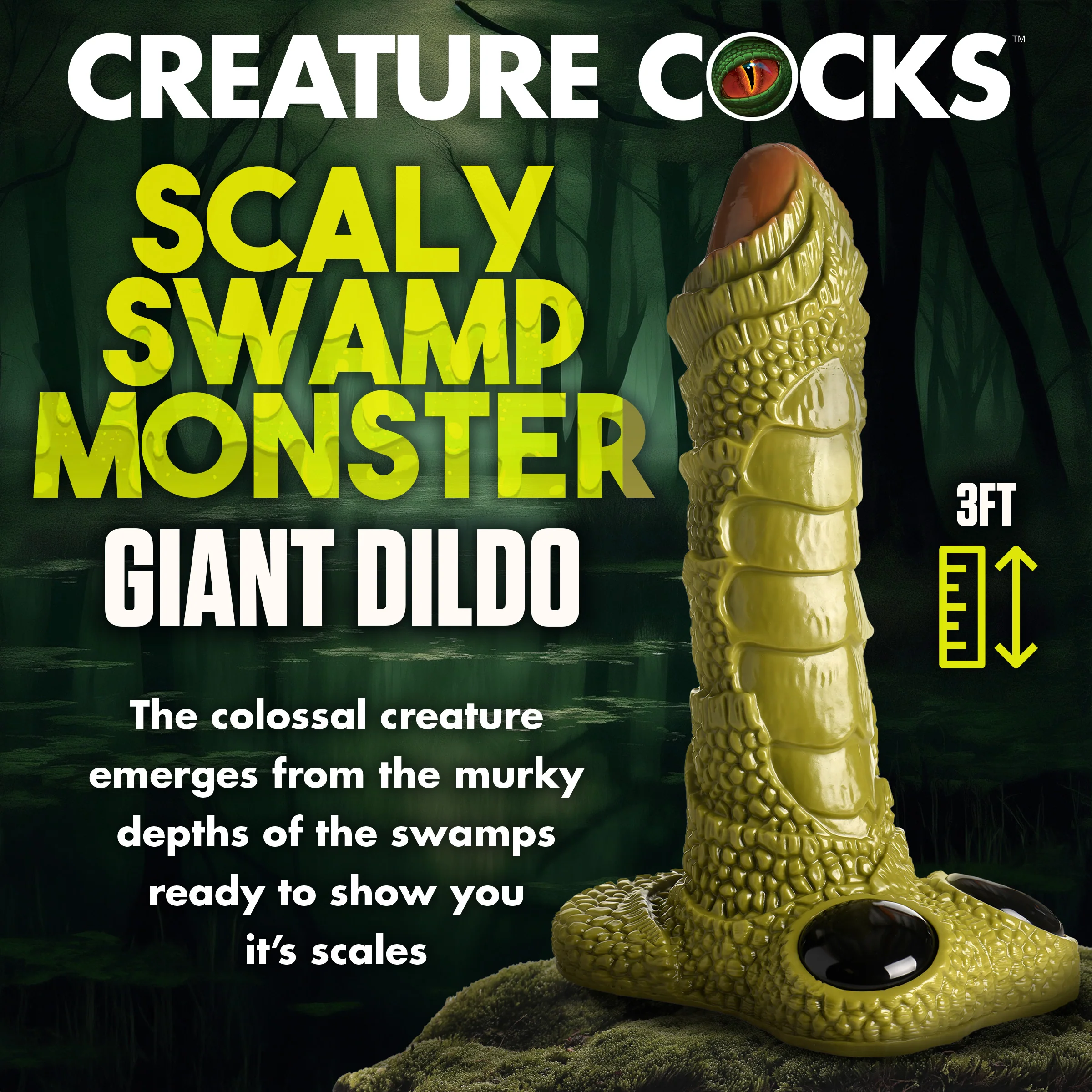 Swamp Monster Giant 3ft Dildo - Image 2