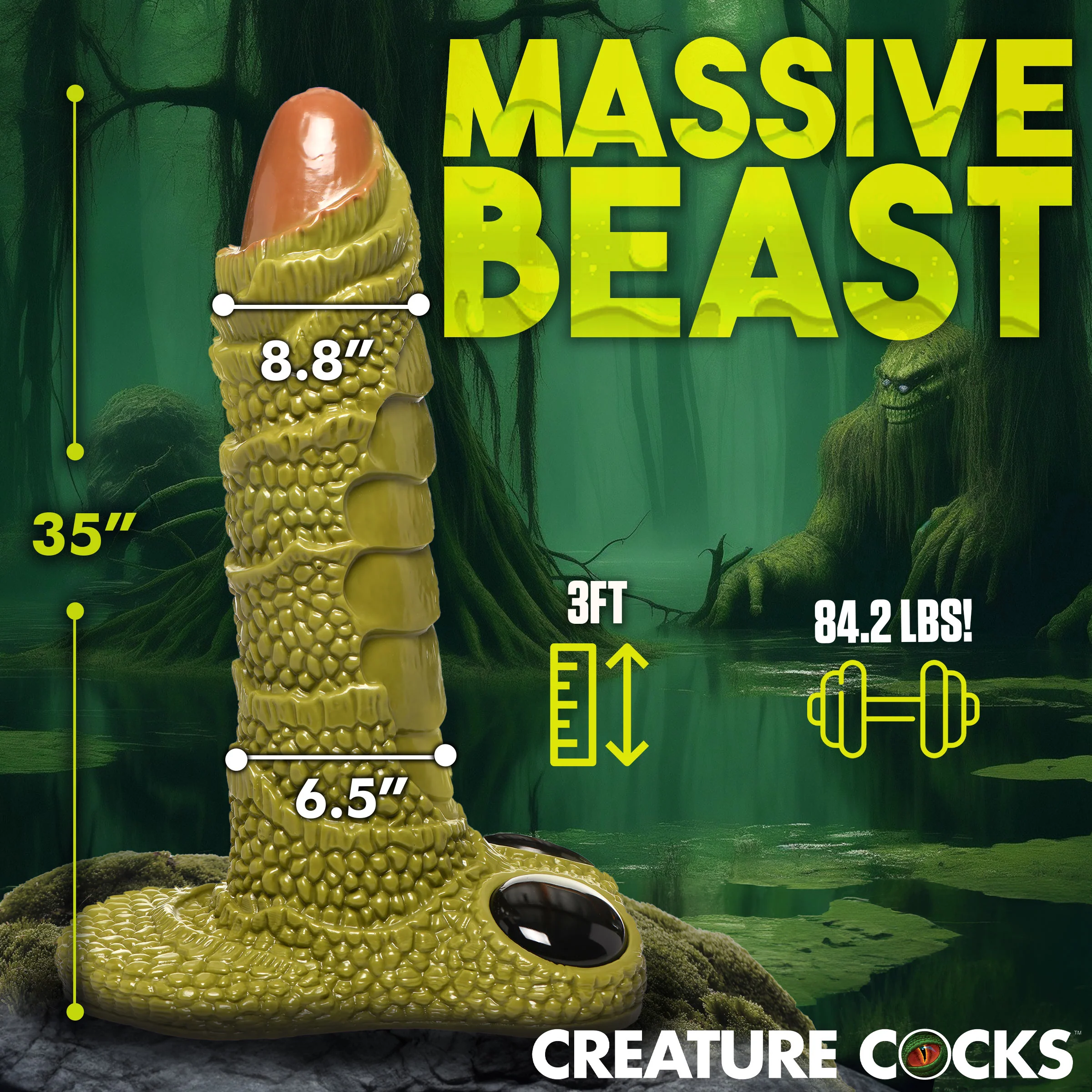 Swamp Monster Giant 3ft Dildo - Image 4