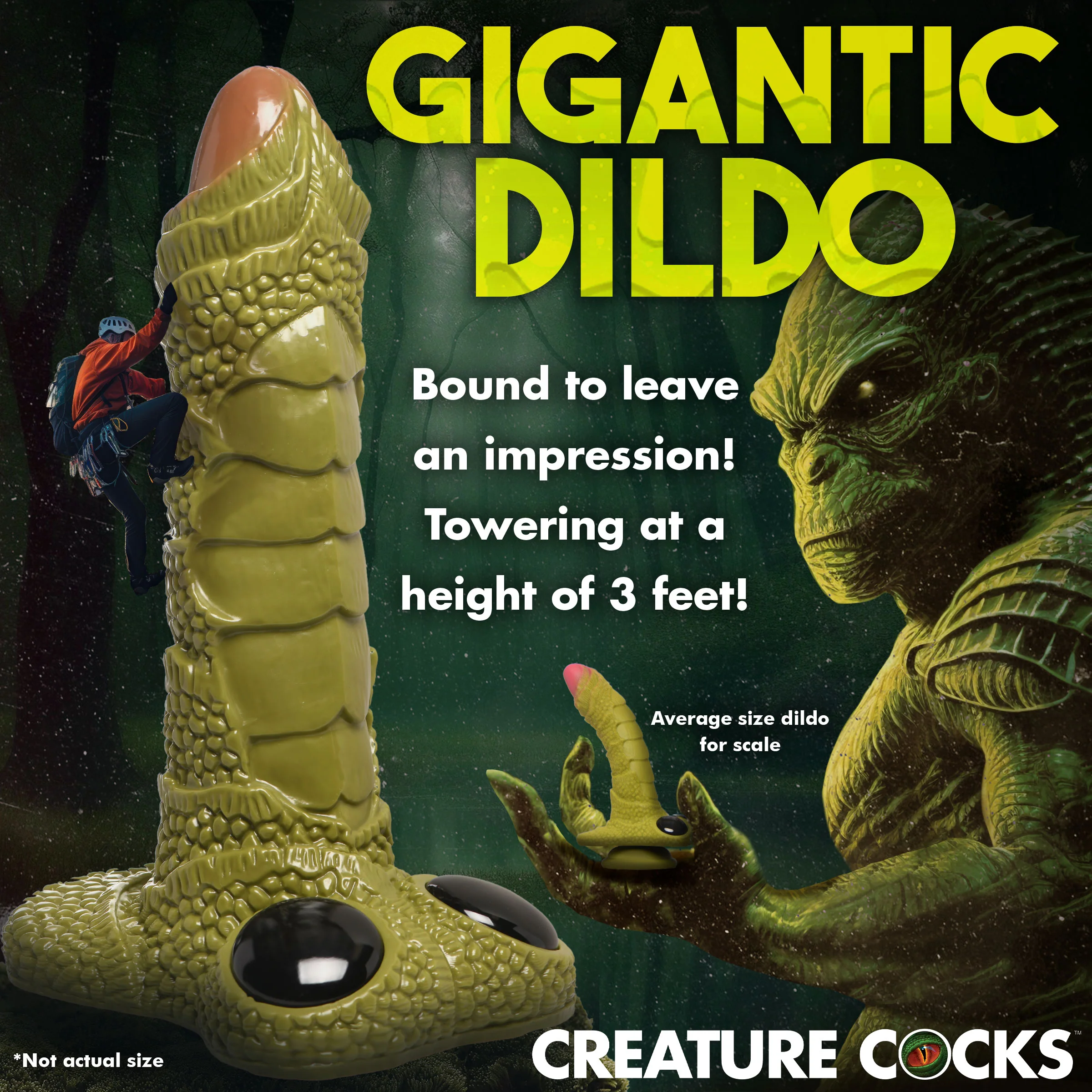 Swamp Monster Giant 3ft Dildo - Image 6