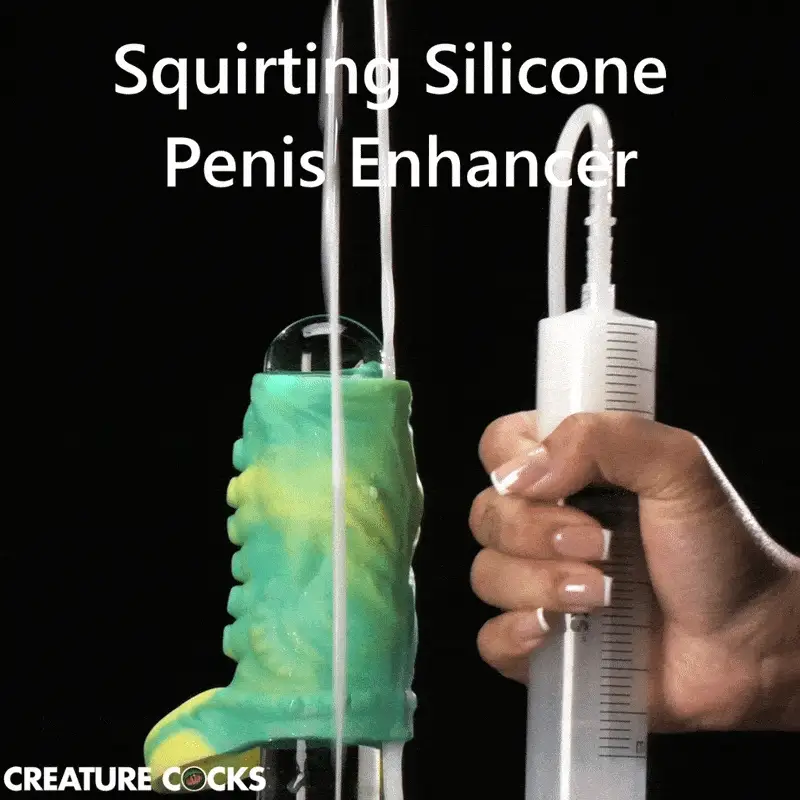 Tentacle Squirting Silicone Penis Enhancer - Image 2