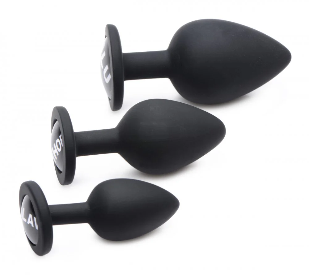 The 3pc Dirty Words Anal Plug Set - Image 6