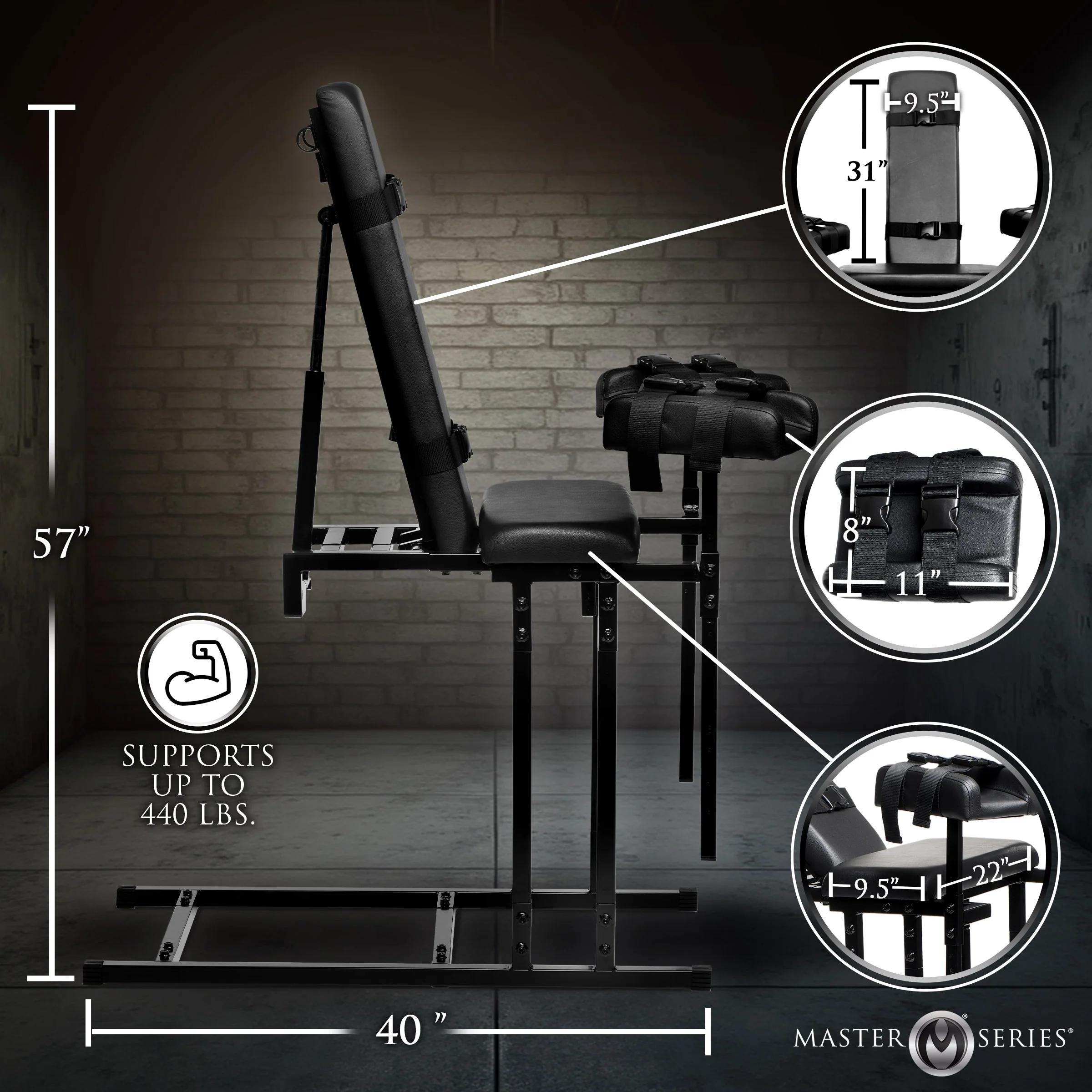 The Extreme Obedience Adjustable Bondage Chair - Image 6