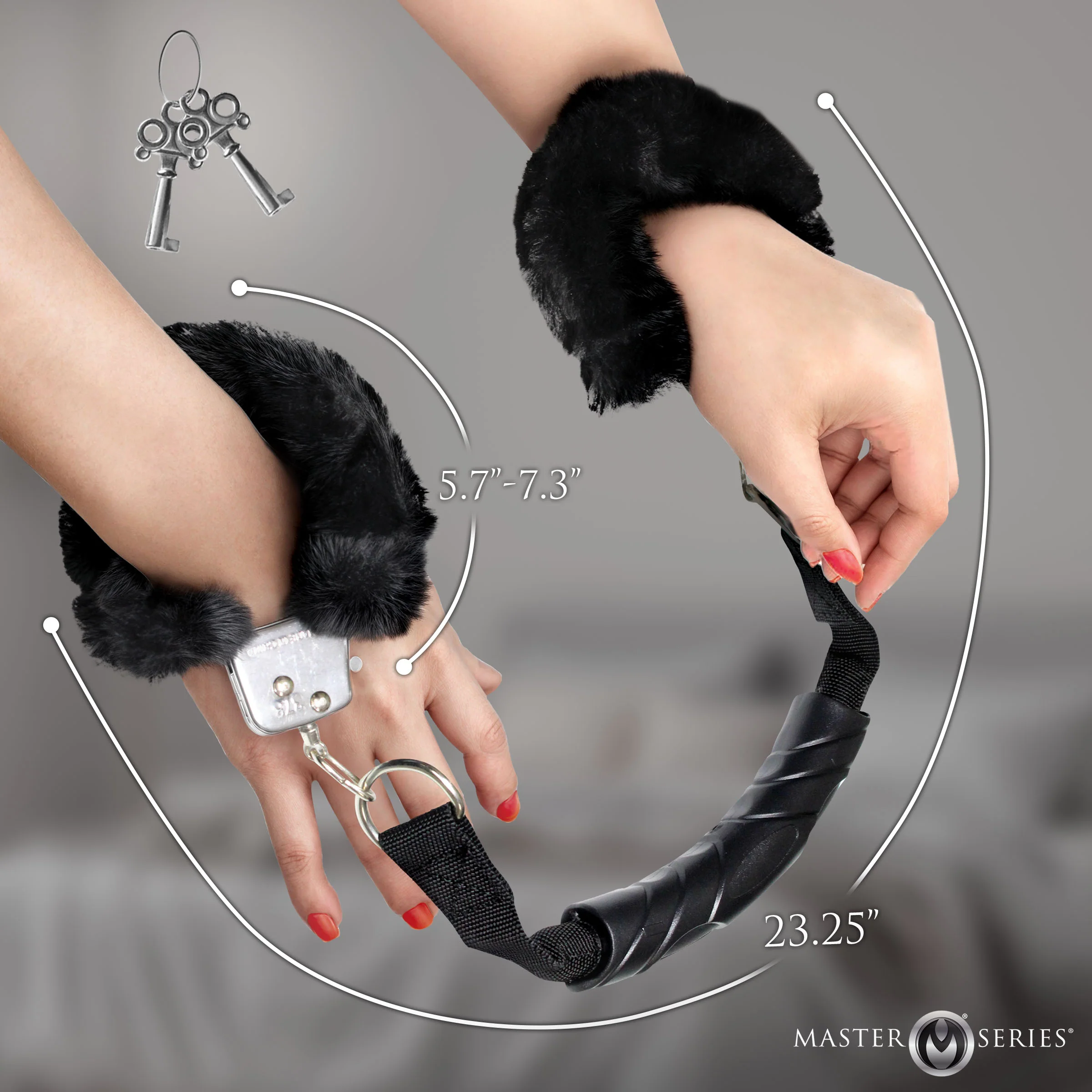 The Handler Furry Handcuffs with Handle - Image 5