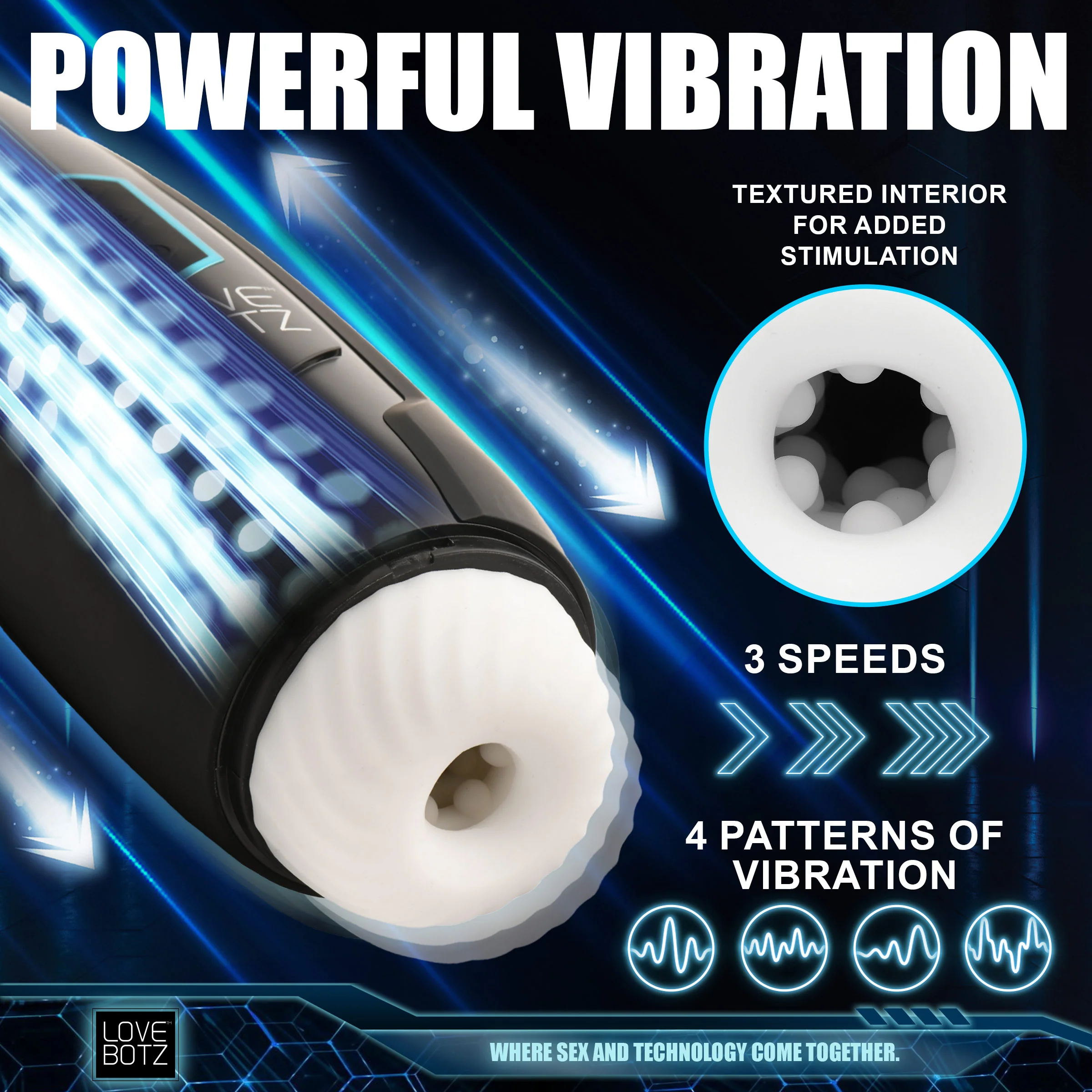 The Milker Max 14X Thrusting & Vibrating Masturbator - Image 3