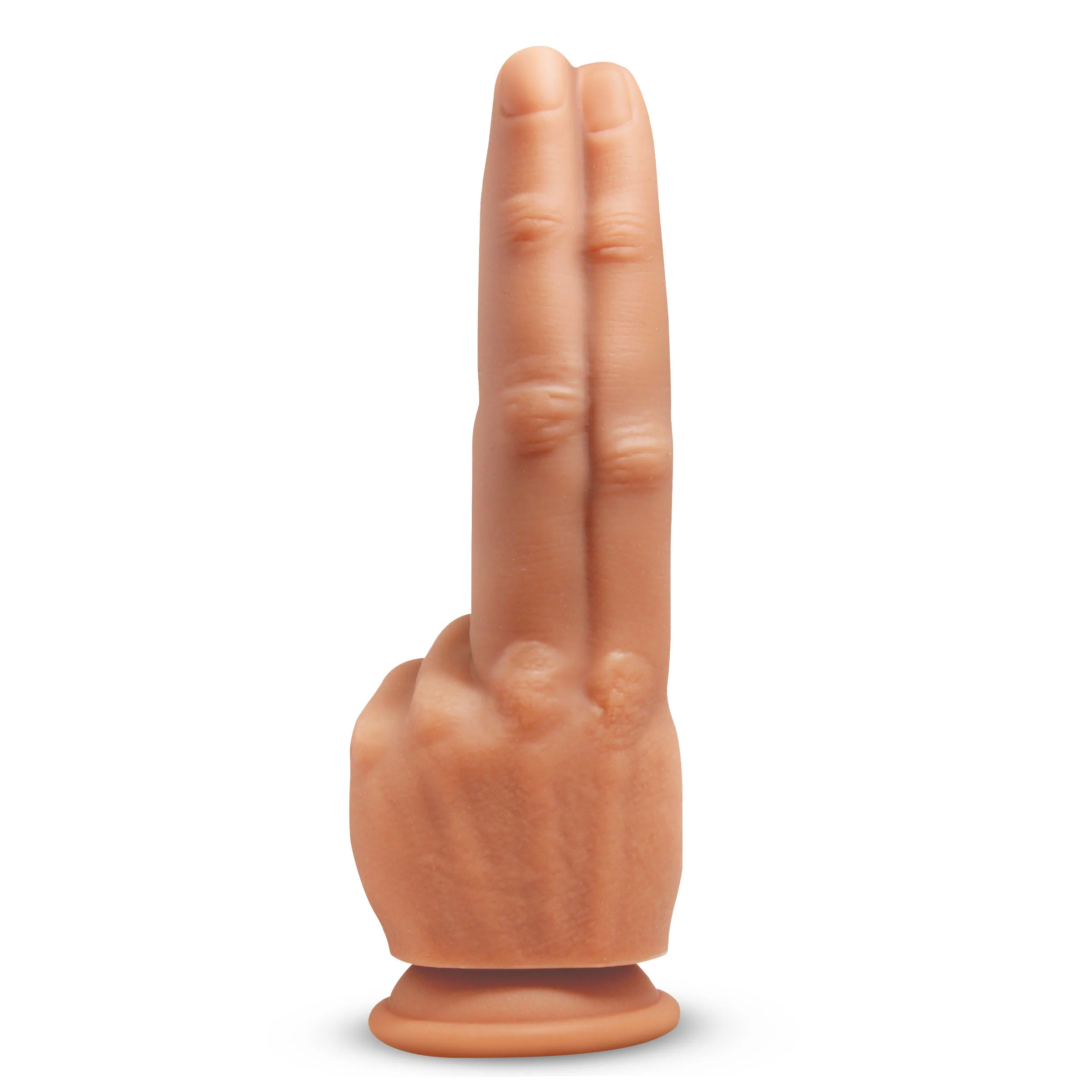 The Pleaser Double Finger Silicone Dildo - Image 6