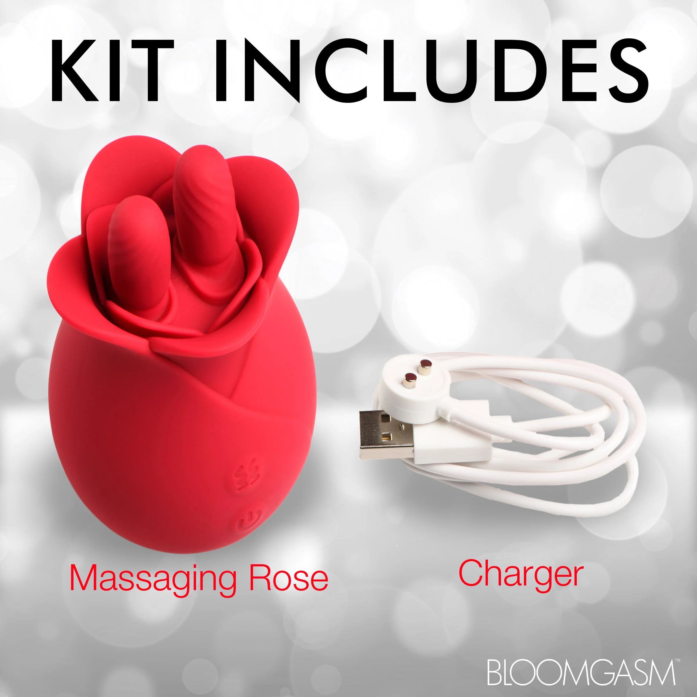 The Rose Fondle 10X Massaging Rose Silicone Clit Stimulators - Image 10
