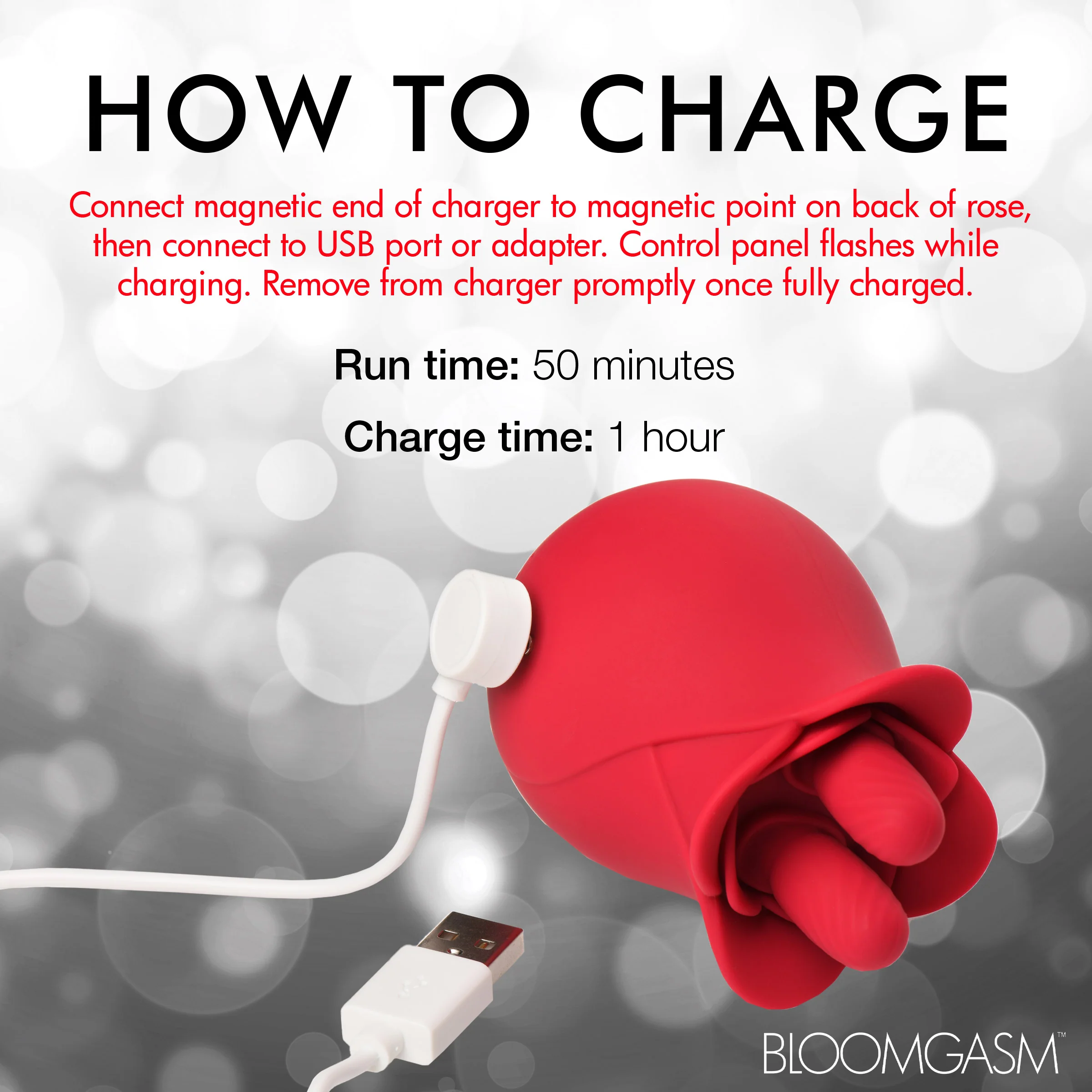 The Rose Fondle 10X Massaging Rose Silicone Clit Stimulators - Image 12