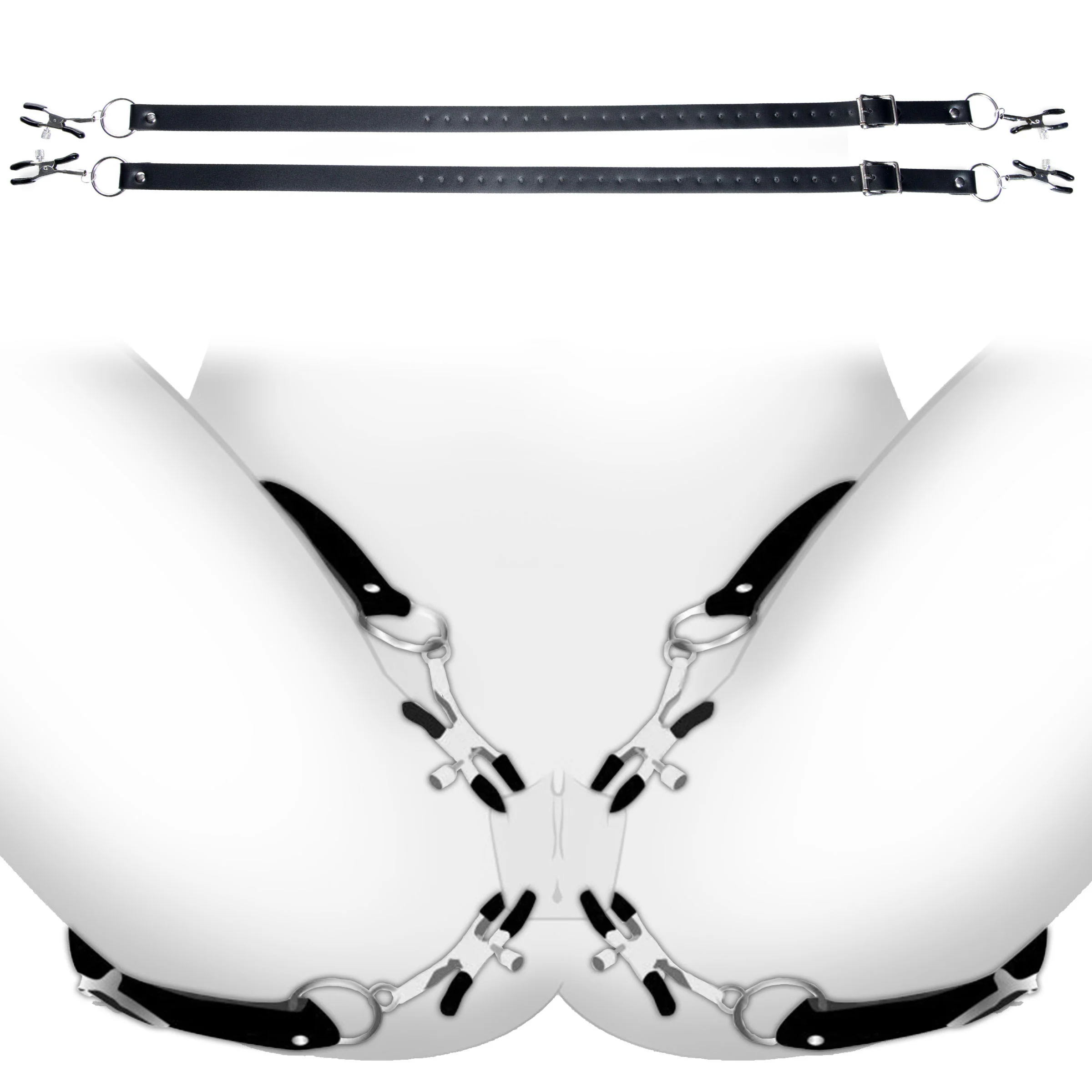 The Spread Labia Spreader Straps with Clamps