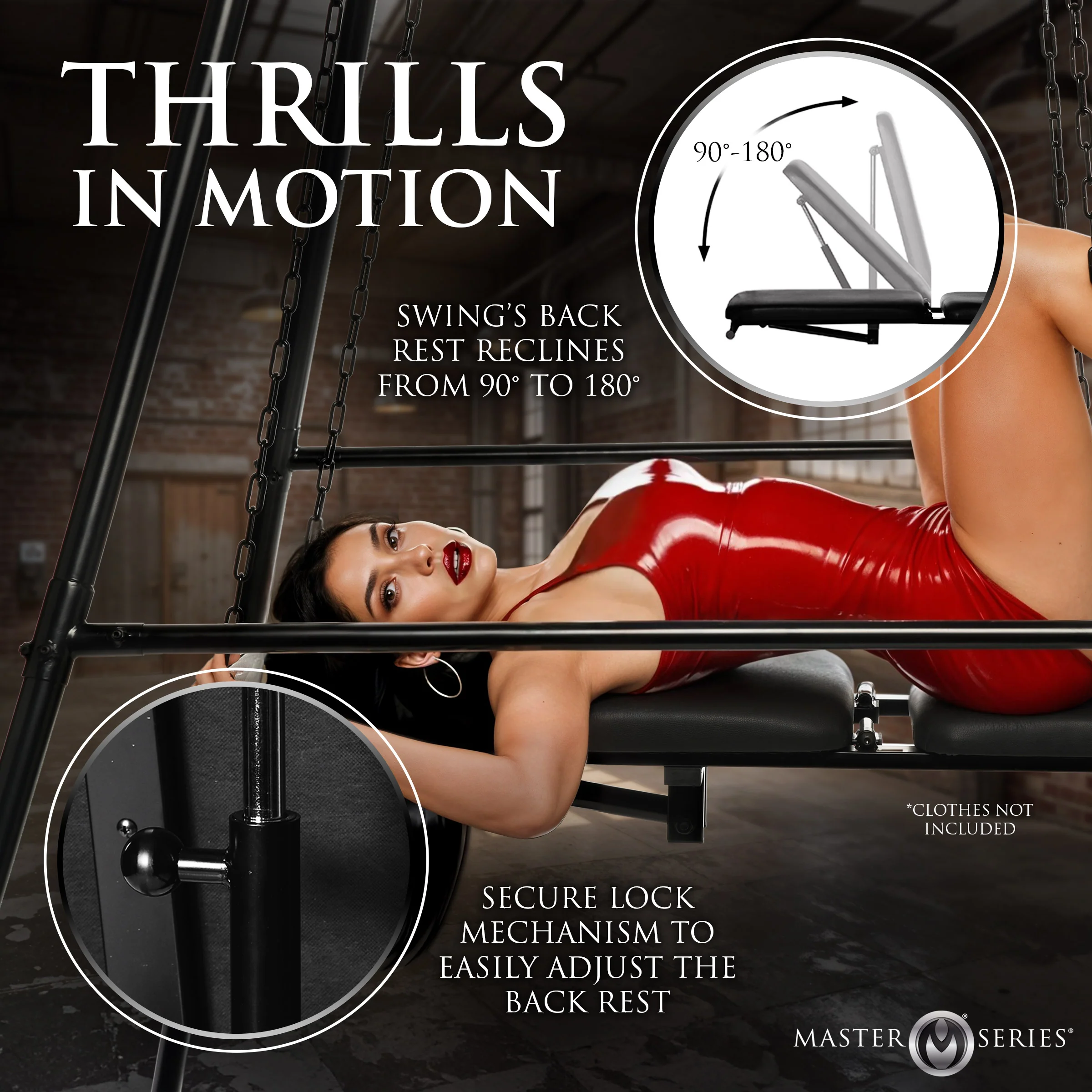 Throne Adjustable Sex Swing With Stand - Image 2