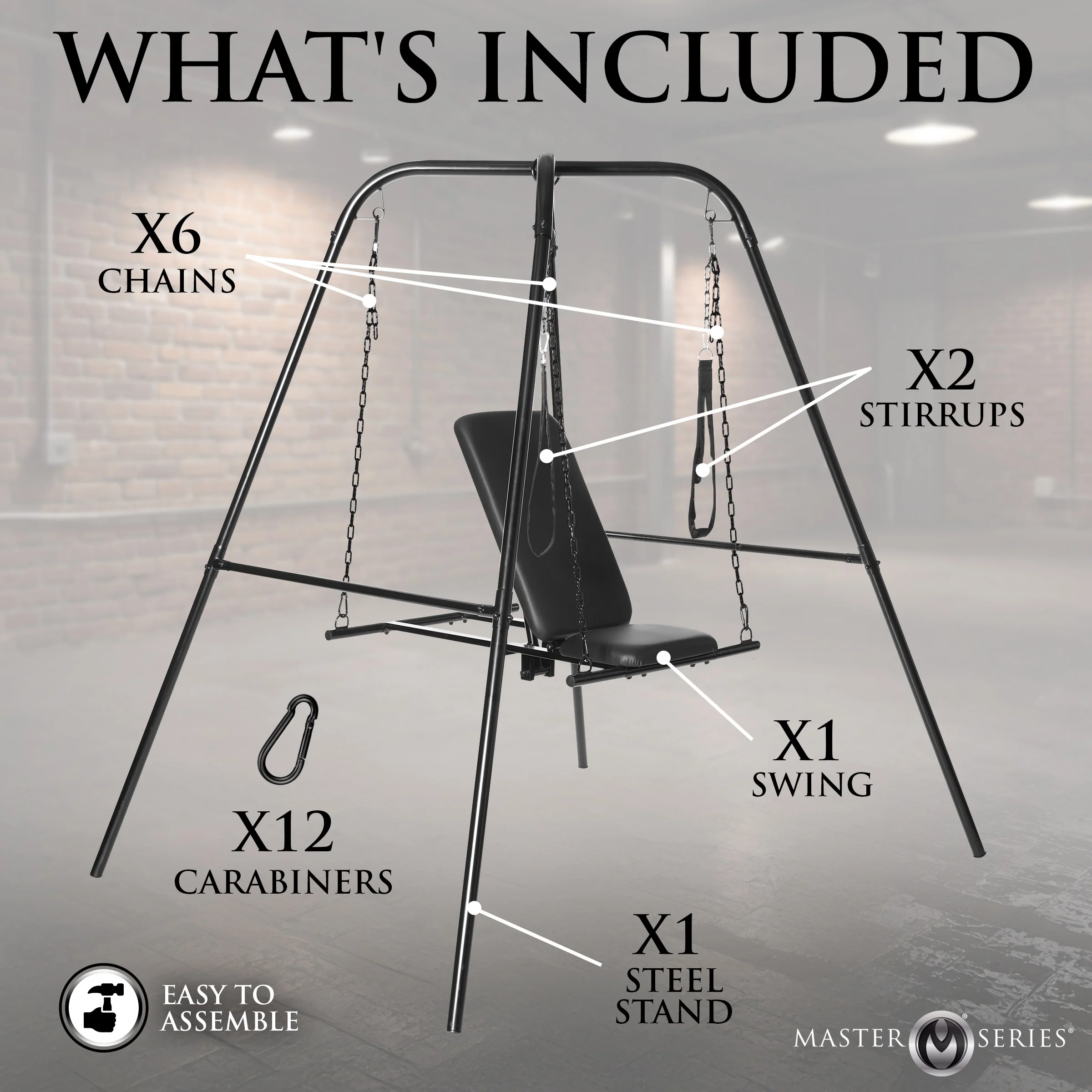 Throne Adjustable Sex Swing With Stand - Image 5