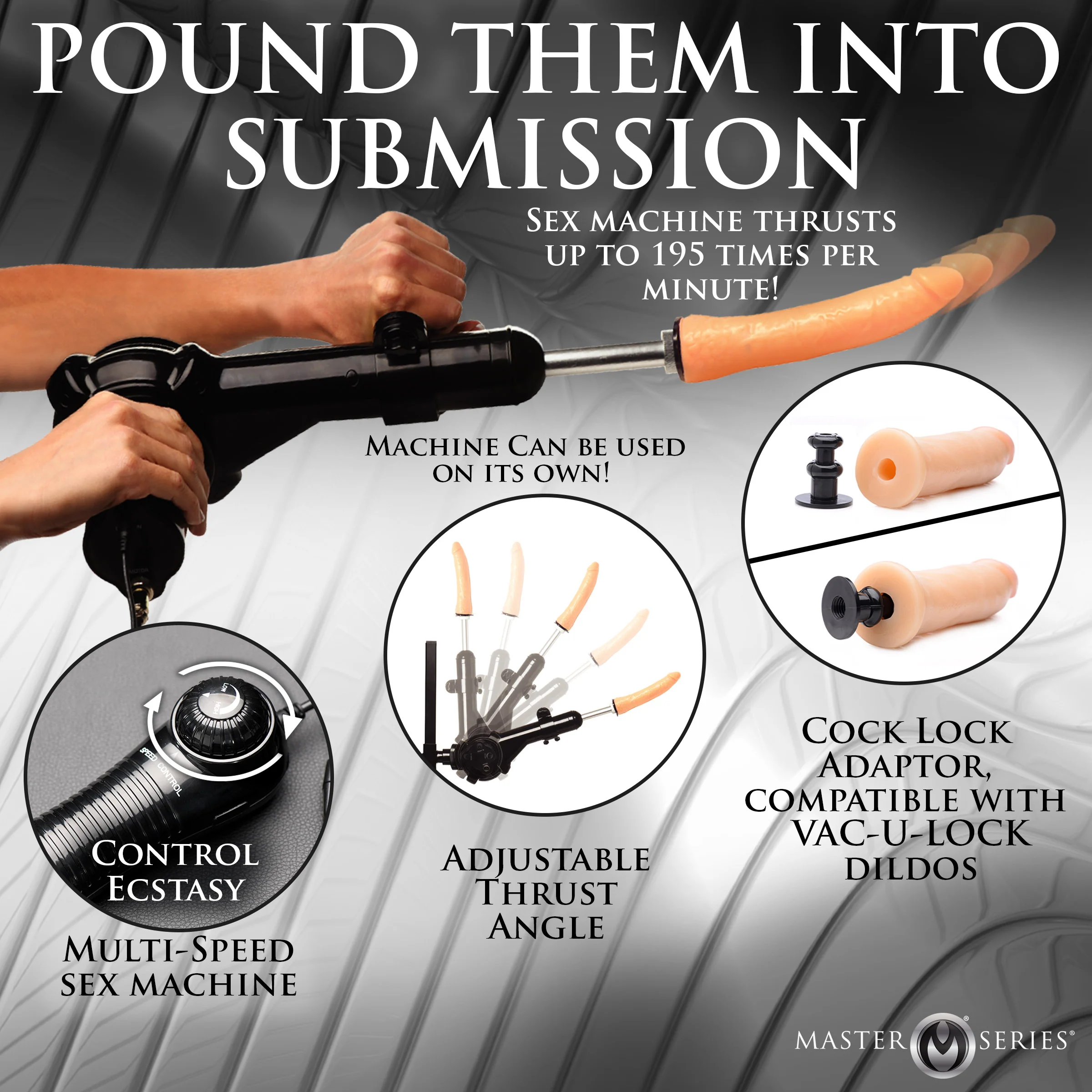 Throne Deluxe Adjustable Sling with Sex Machine - Image 8