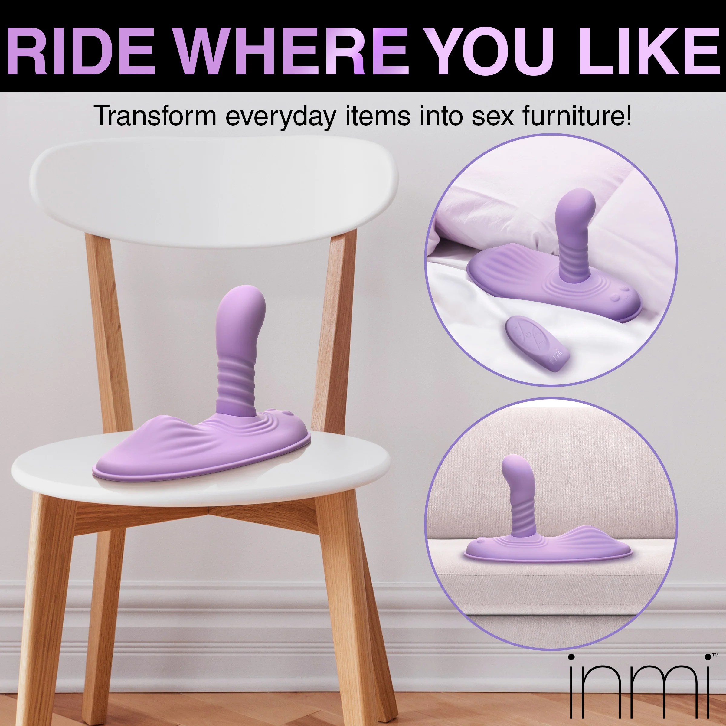 Thrust n' Grind Thrusting and Vibrating Silicone Sex Grinder - Image 5
