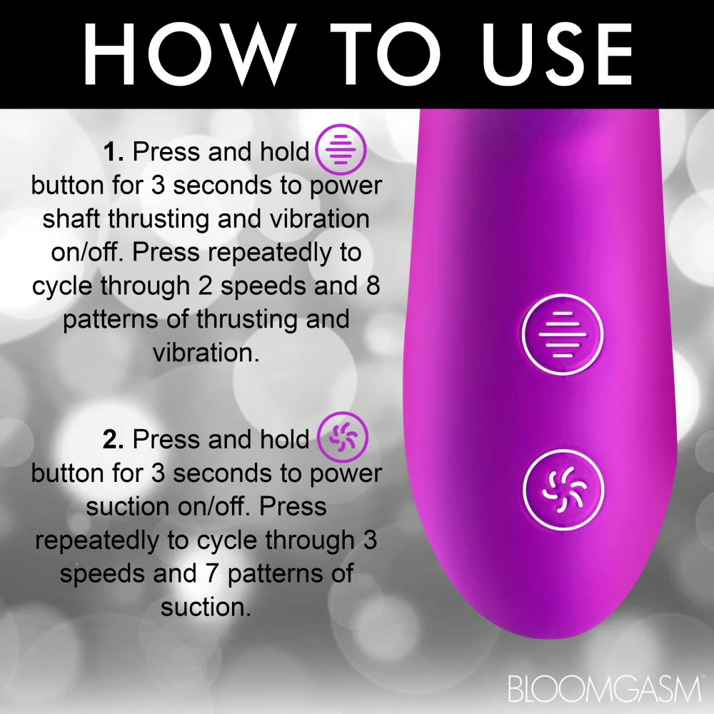 Thrust Wave Thrusting and Sucking Silicone Rabbit Vibrator - Image 8