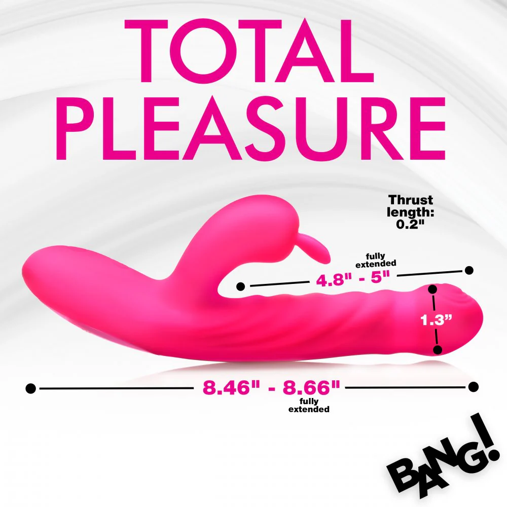 Thrusting and Vibrating Silicone Rabbit Vibrator - Image 4