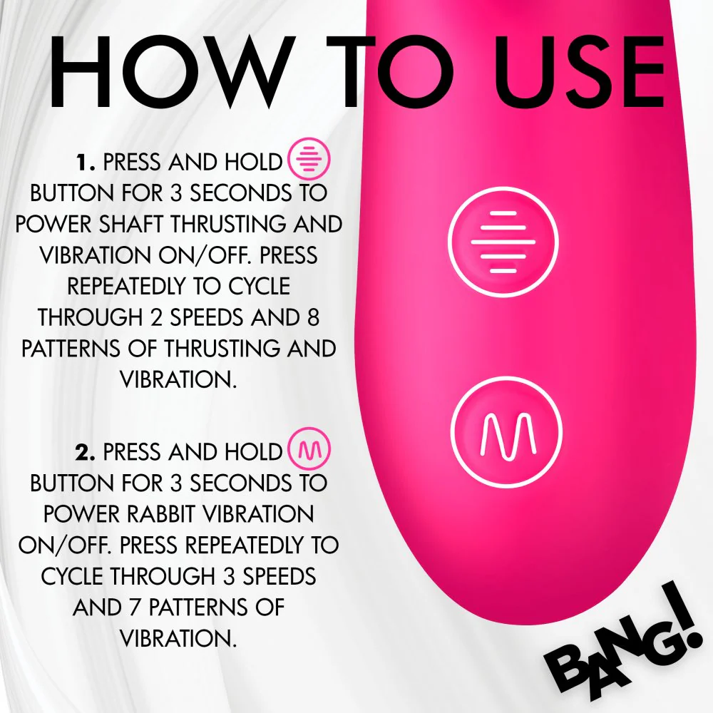 Thrusting and Vibrating Silicone Rabbit Vibrator - Image 6