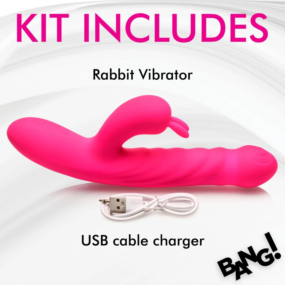 Thrusting and Vibrating Silicone Rabbit Vibrator - Image 7
