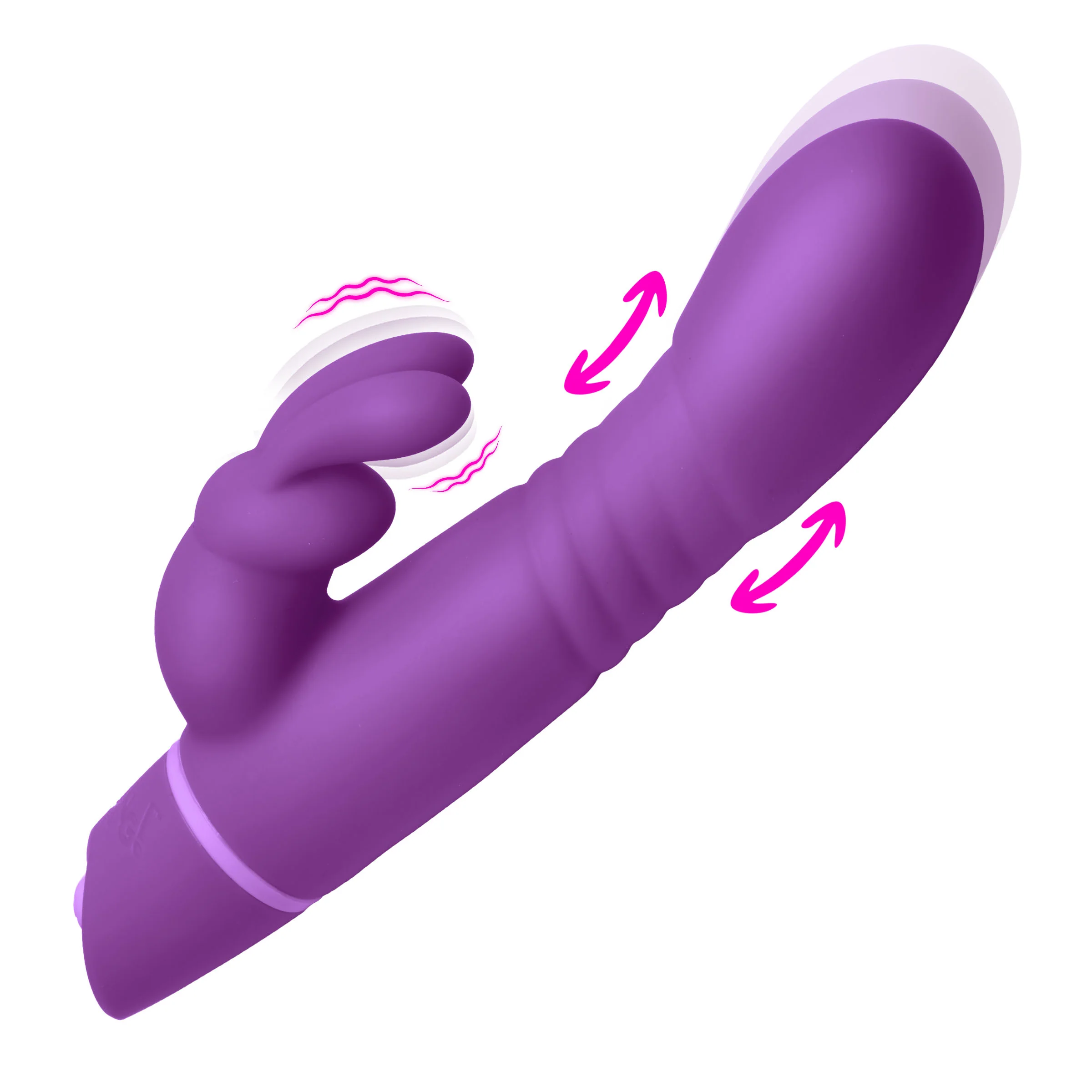 Thrusting Silicone Rabbit Vibrator - Image 6