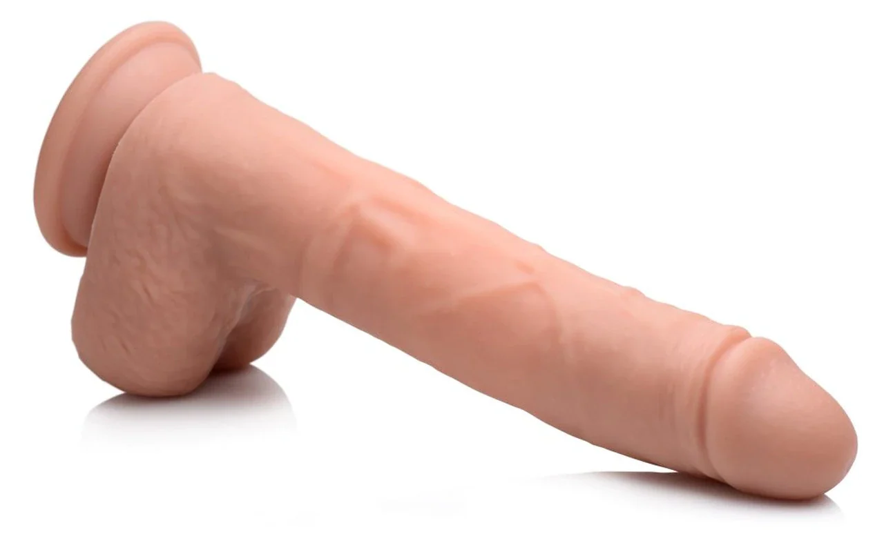 Thrusting & Vibrating Remote Control Silicone Dildo - Image 4