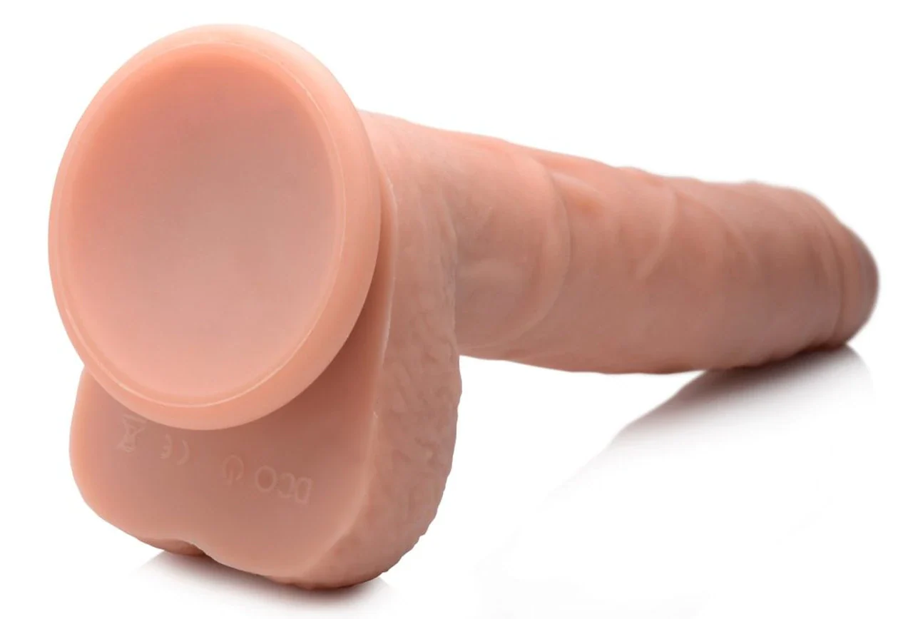 Thrusting & Vibrating Remote Control Silicone Dildo - Image 5