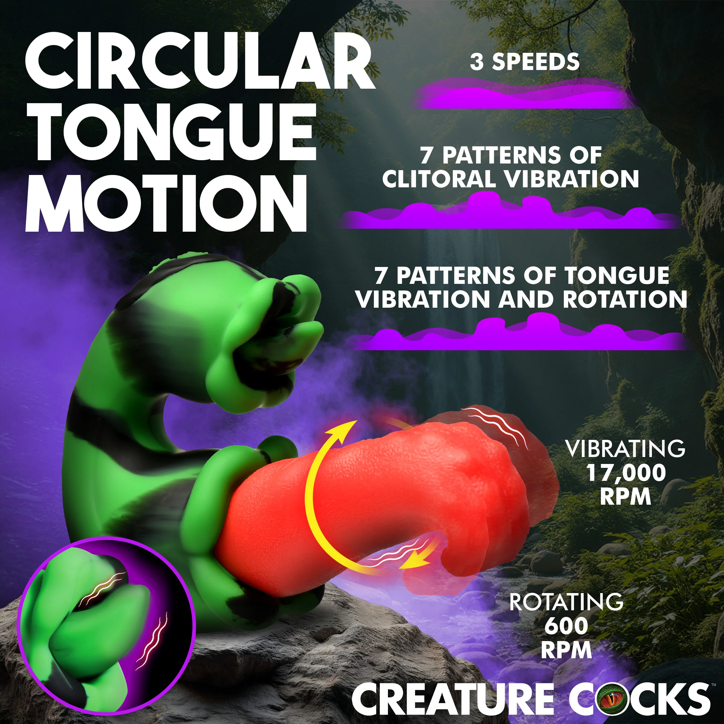 Tongue Lasher Silicone Vibrator - Image 2