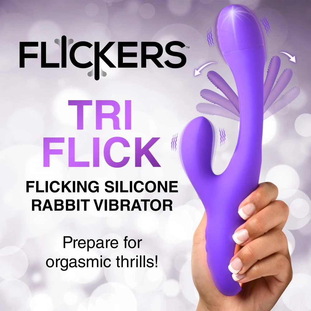 Tri Flick Silicone Flicking Rabbit Vibrator - Image 3