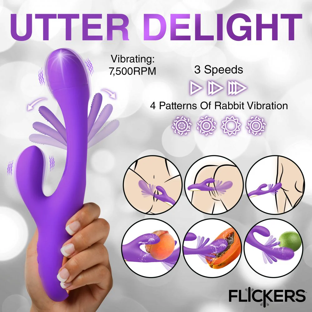 Tri Flick Silicone Flicking Rabbit Vibrator - Image 7