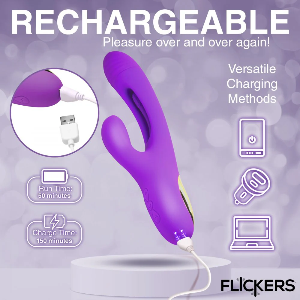 Tri Flick Silicone Flicking Rabbit Vibrator - Image 8