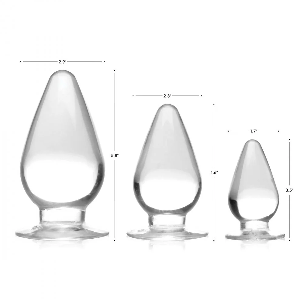 Triple Cones 3 Piece Anal Plug Set - Image 4