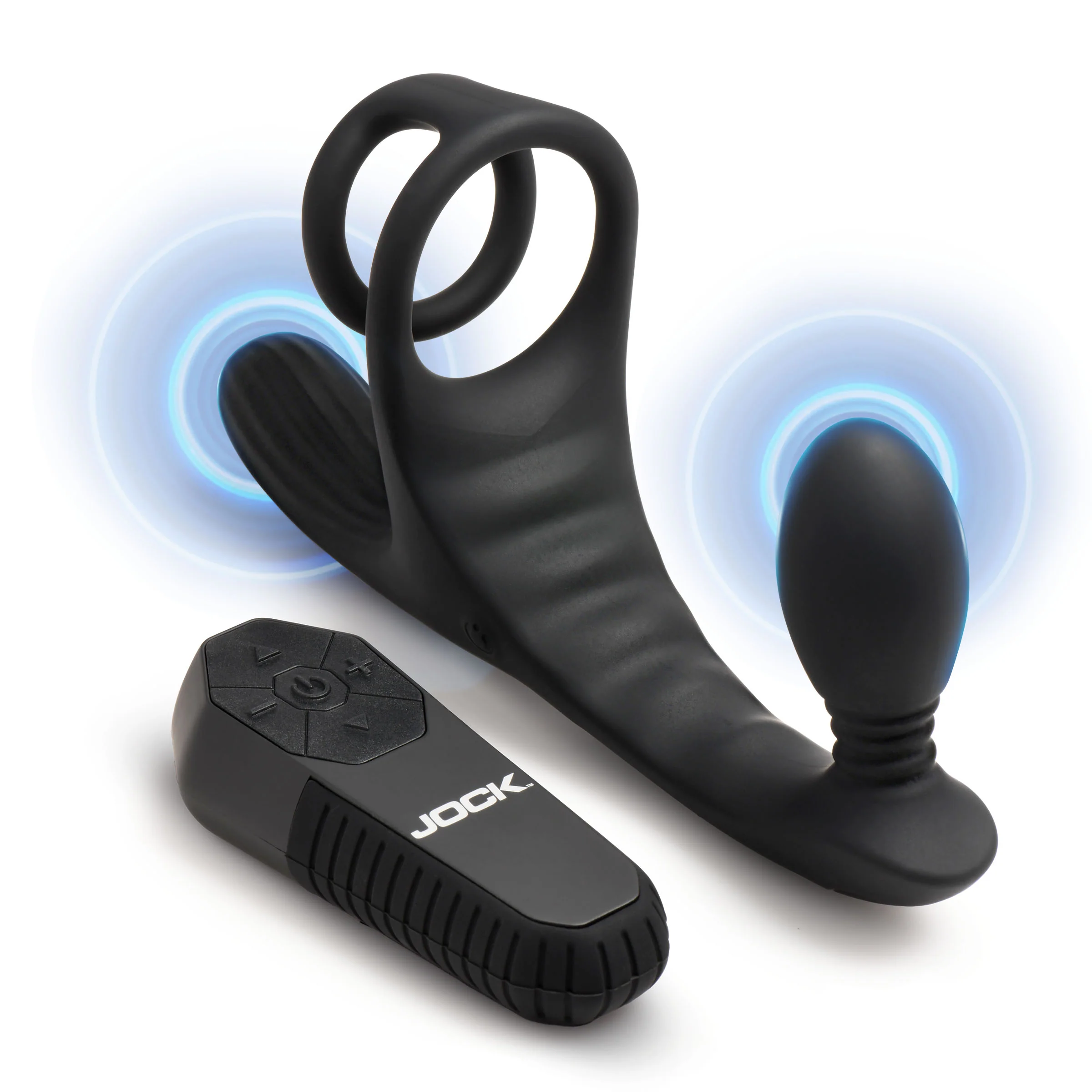 Triple Rush Vibrating C-Ring & Anal Plug w/ Remote - Image 5