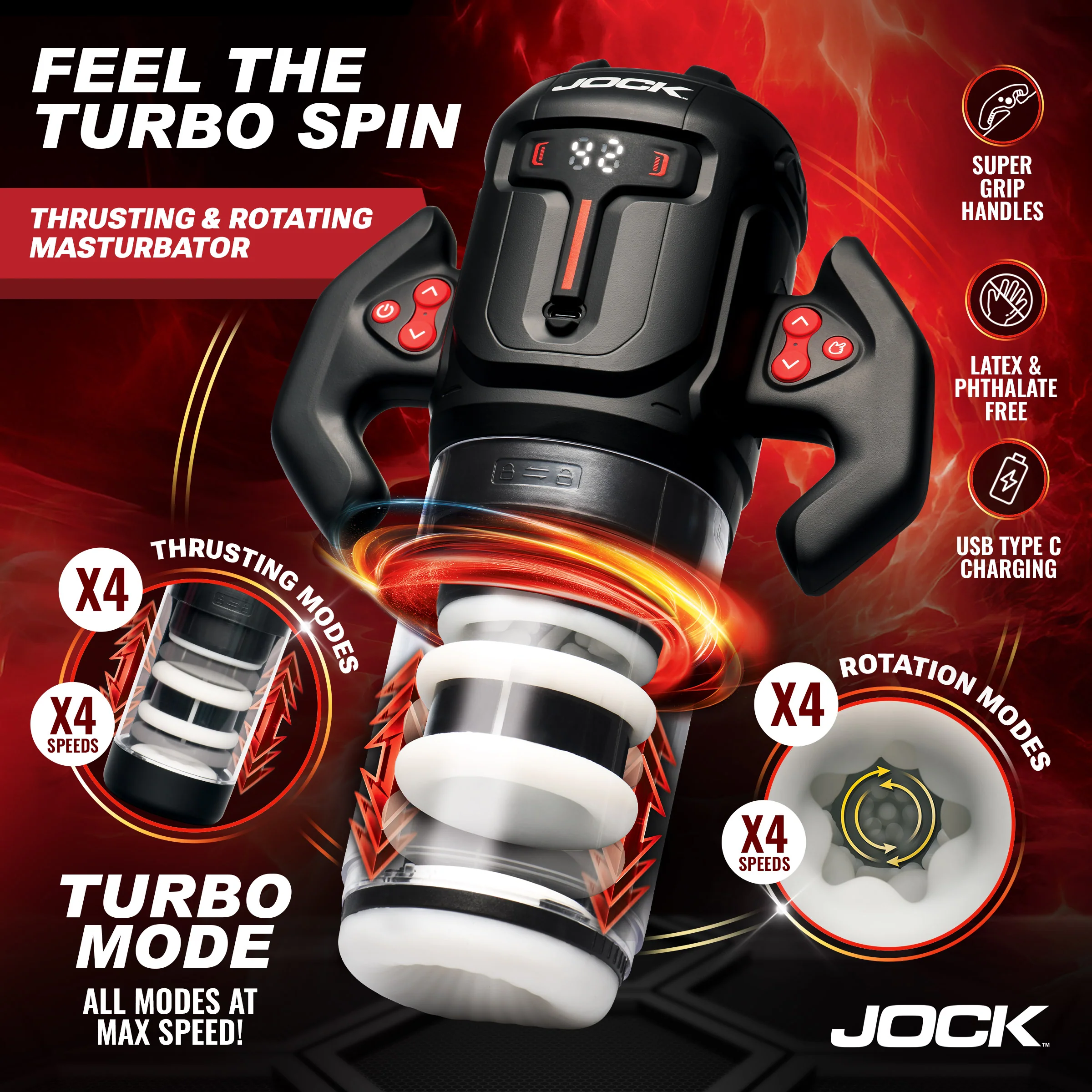 Turbo Spin Thrusting & Rotating Masturbator - Image 3